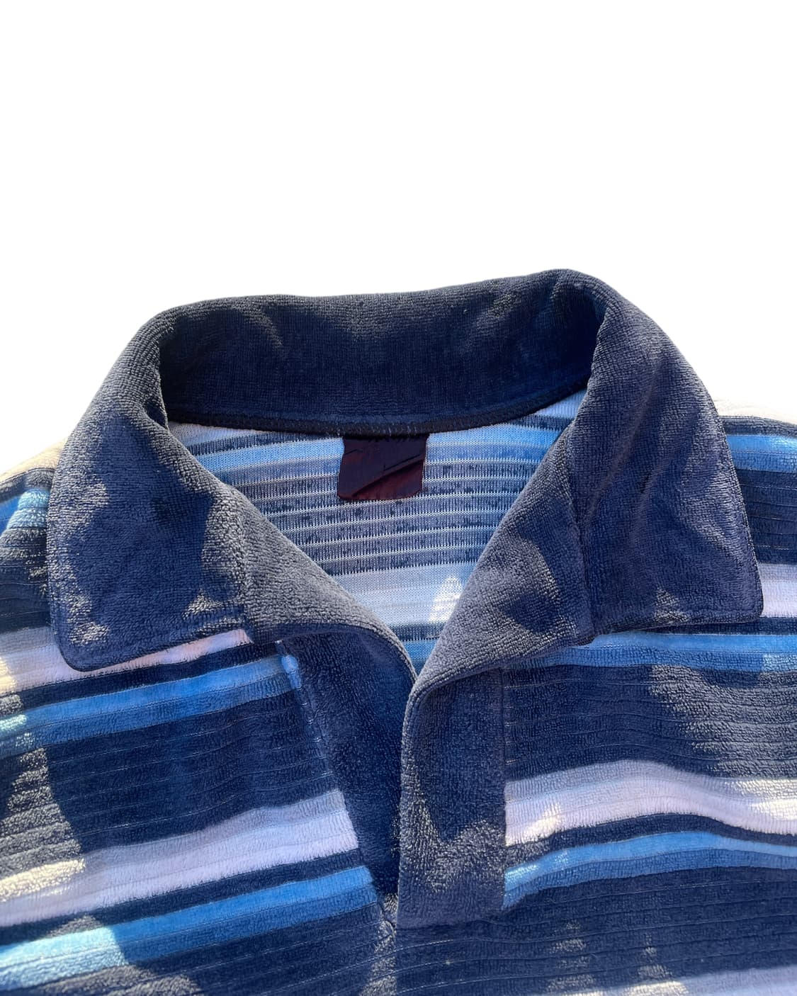 70’s blue stripe pile shirts 상품이미지4