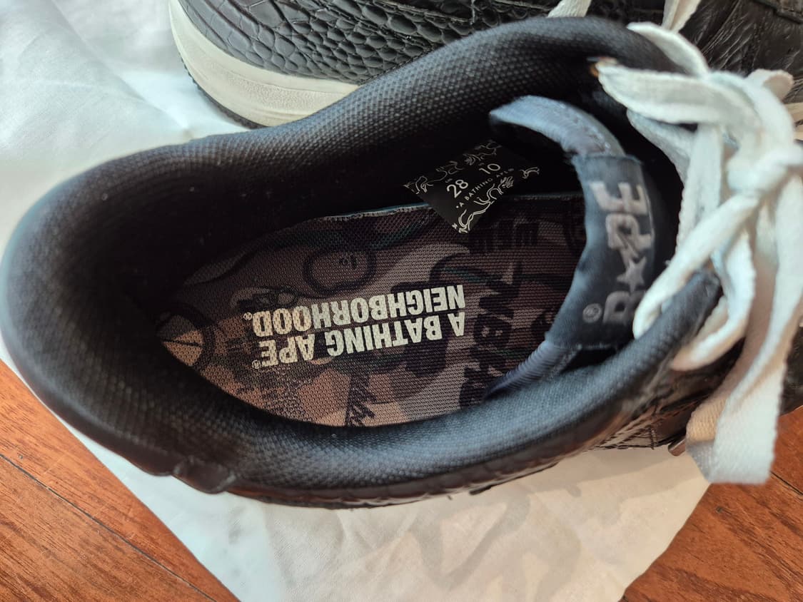 BAPE×Neighborhood 콜라보 신발 상품이미지4