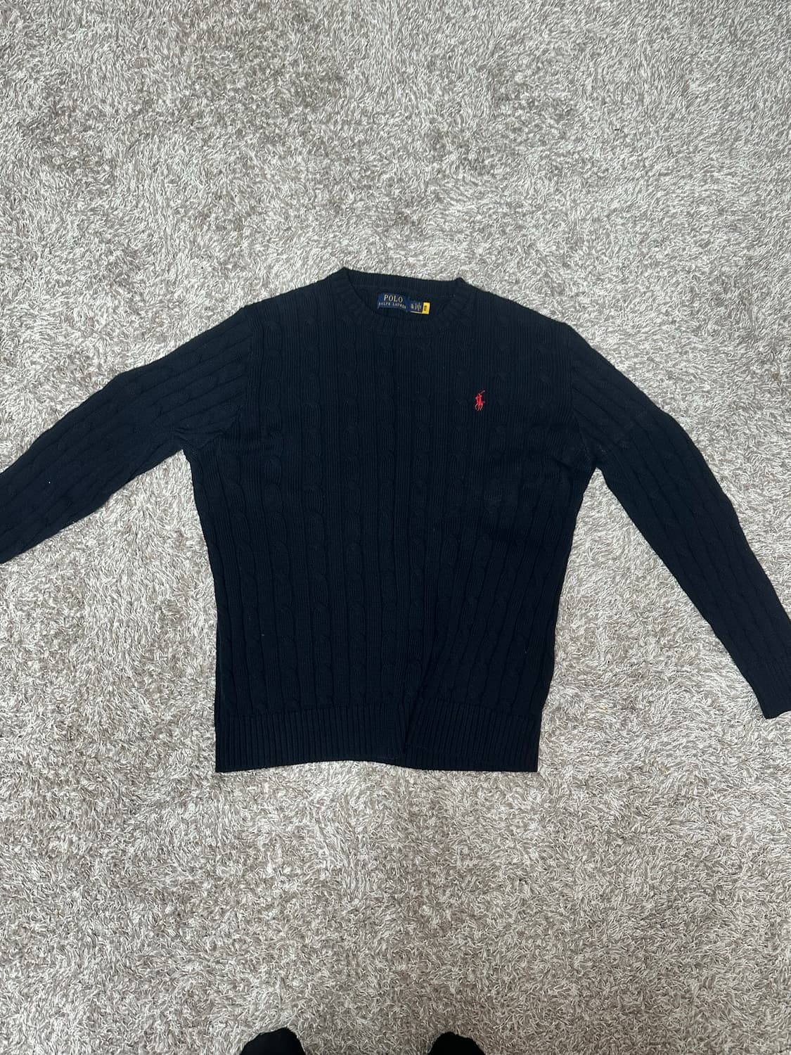 폴로 꽈배기 니트 상품이미지1