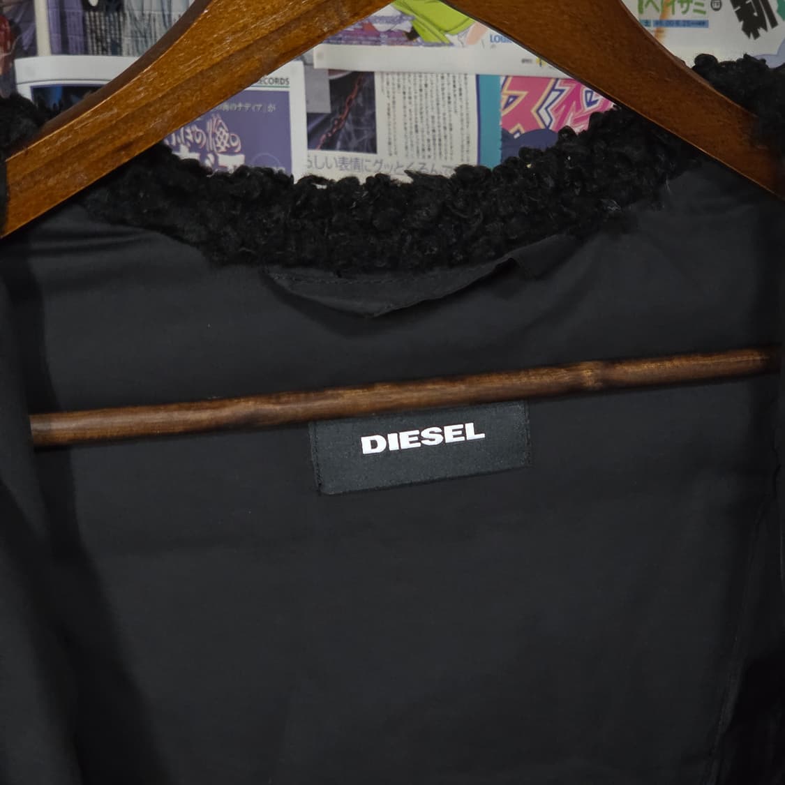 디젤 버키스크 블랙 샤기 퍼패딩 상품이미지8