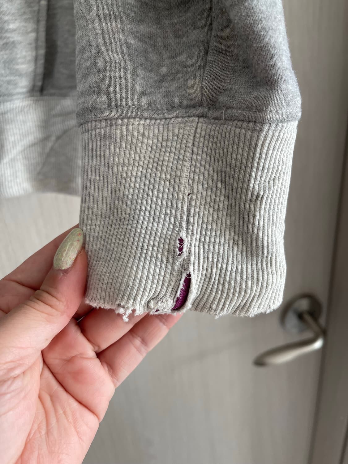 빈티지 에비수 회색 후드집업  상품이미지6