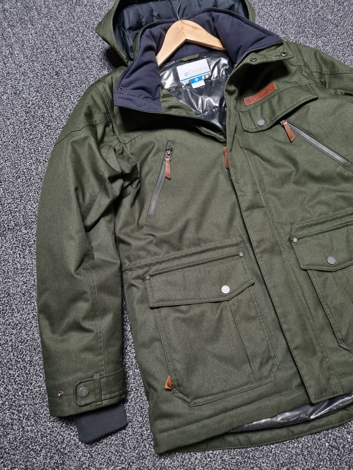 콜롬비아 남성 하프패딩 상품이미지4