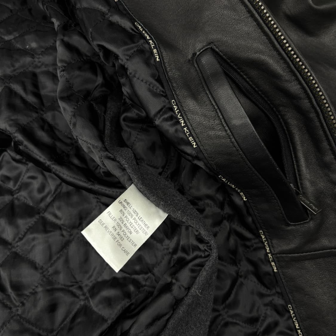 00's 캘빈클라인 램 레더 자켓 상품이미지9