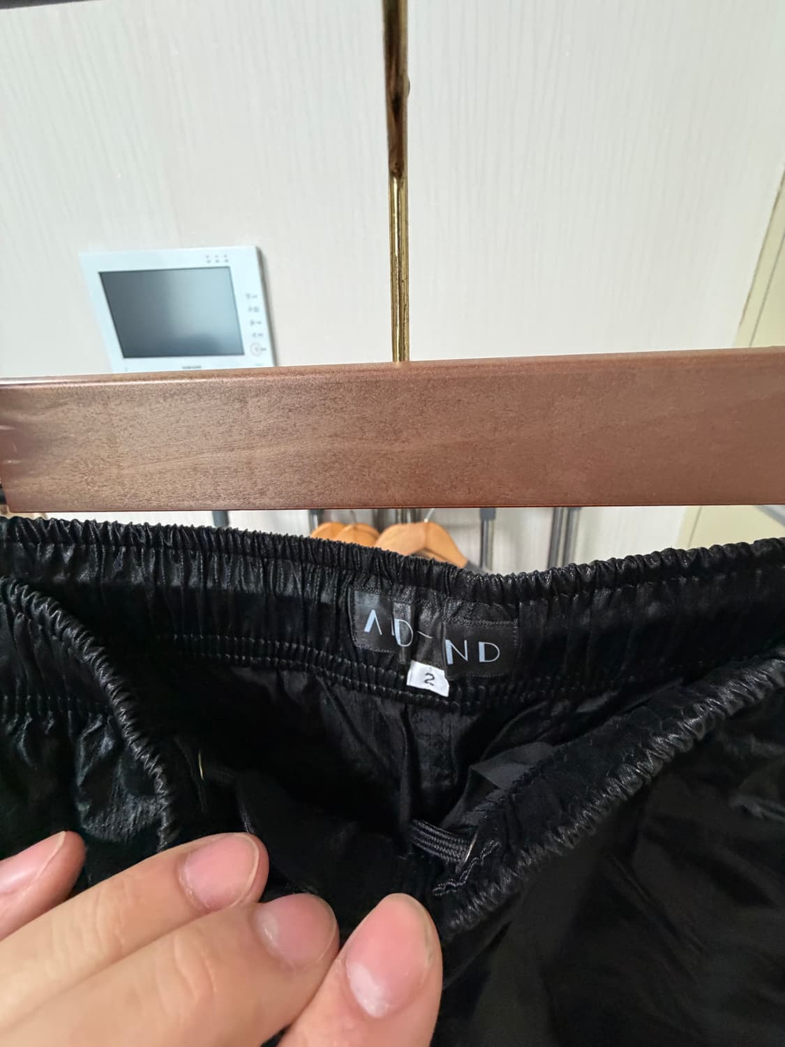 AND-END 페이크레더 카고 팬츠 상품이미지3