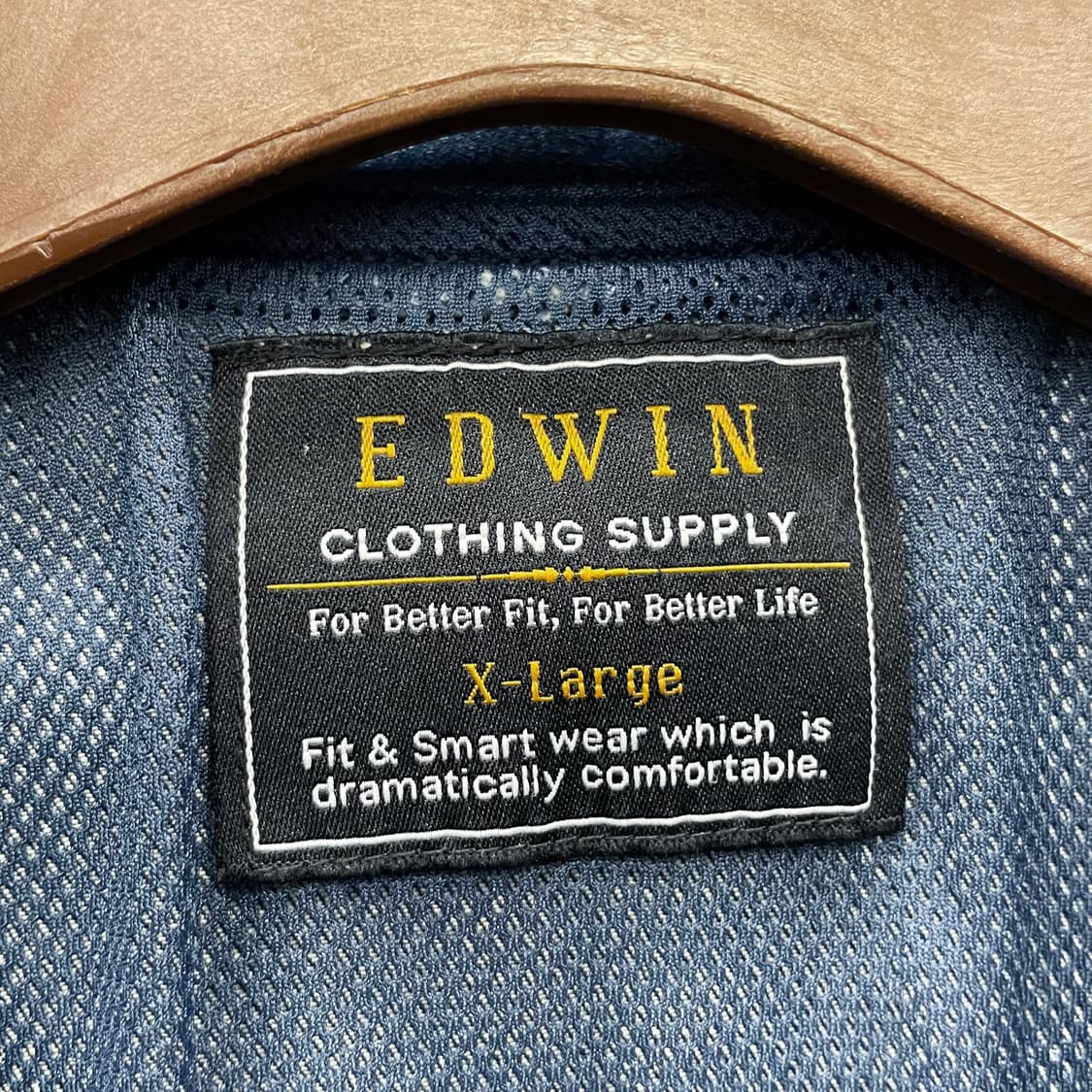 00s Edwin 에드윈 제팬 라인 바이크 라이더 디자인 데님 자켓 상품이미지7