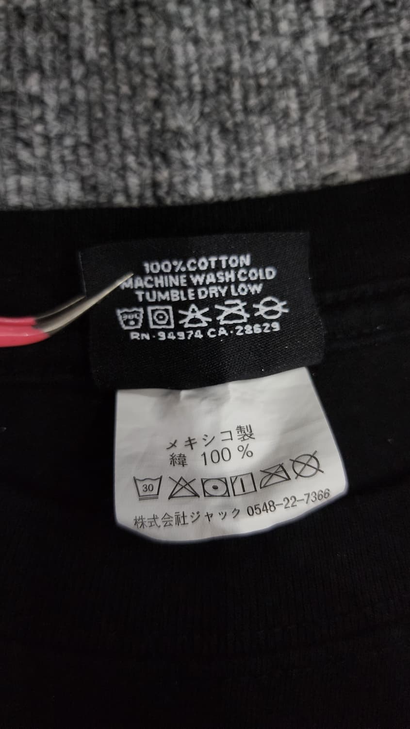 STUSSY 스투시 베이직 뒷 빅로고 반팔티 XL 상품이미지5