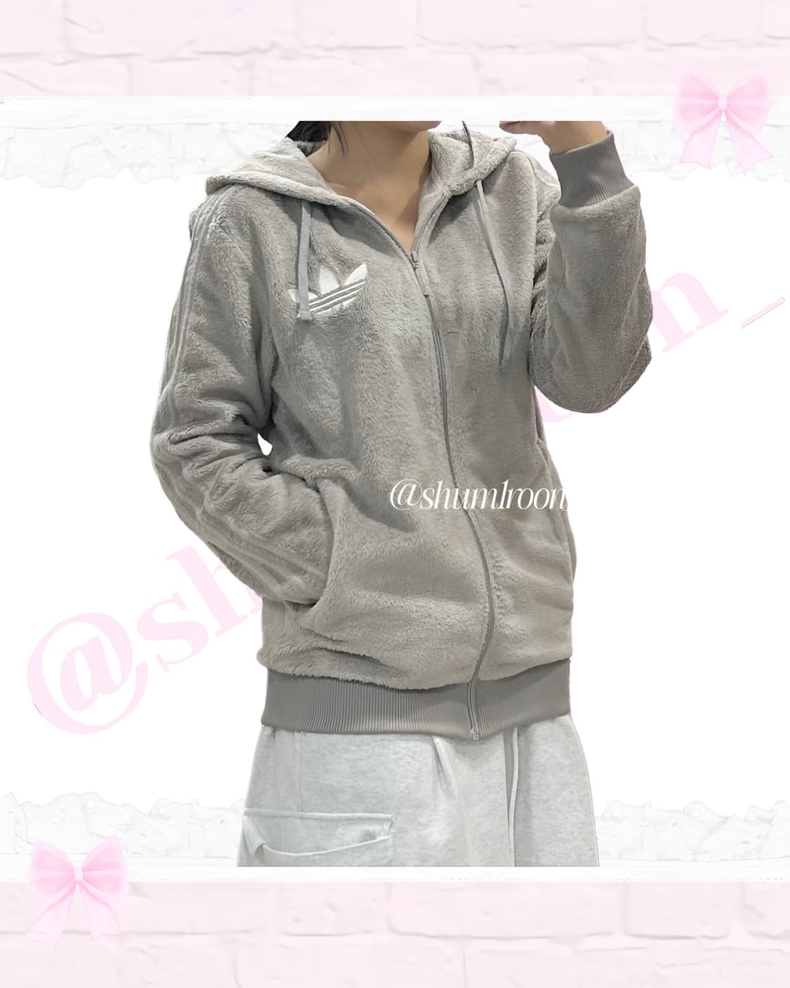 아디다스 구파이어버드 그레이 후리스90 상품이미지3