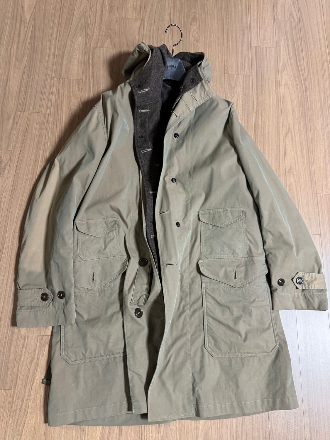 캡틴션샤인x빔즈 콜라보 콜드웨더 코트 100사이즈 상품이미지3