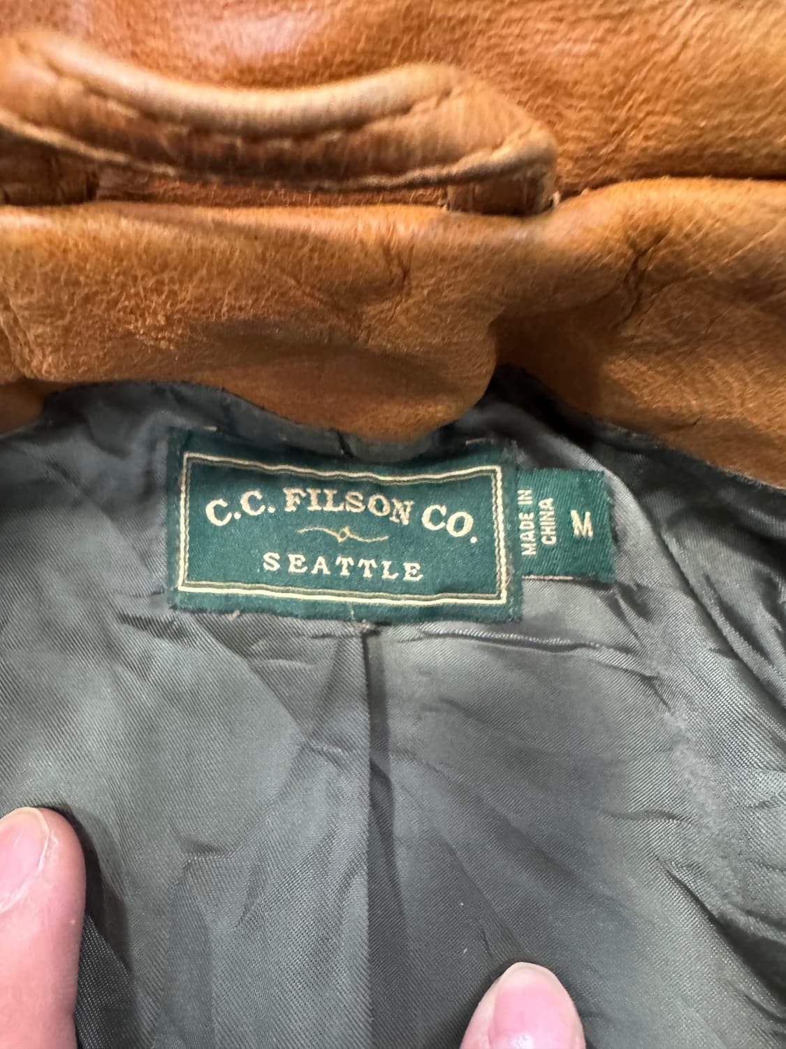 필슨 리얼 레더 블루종 자켓 M 상품이미지4