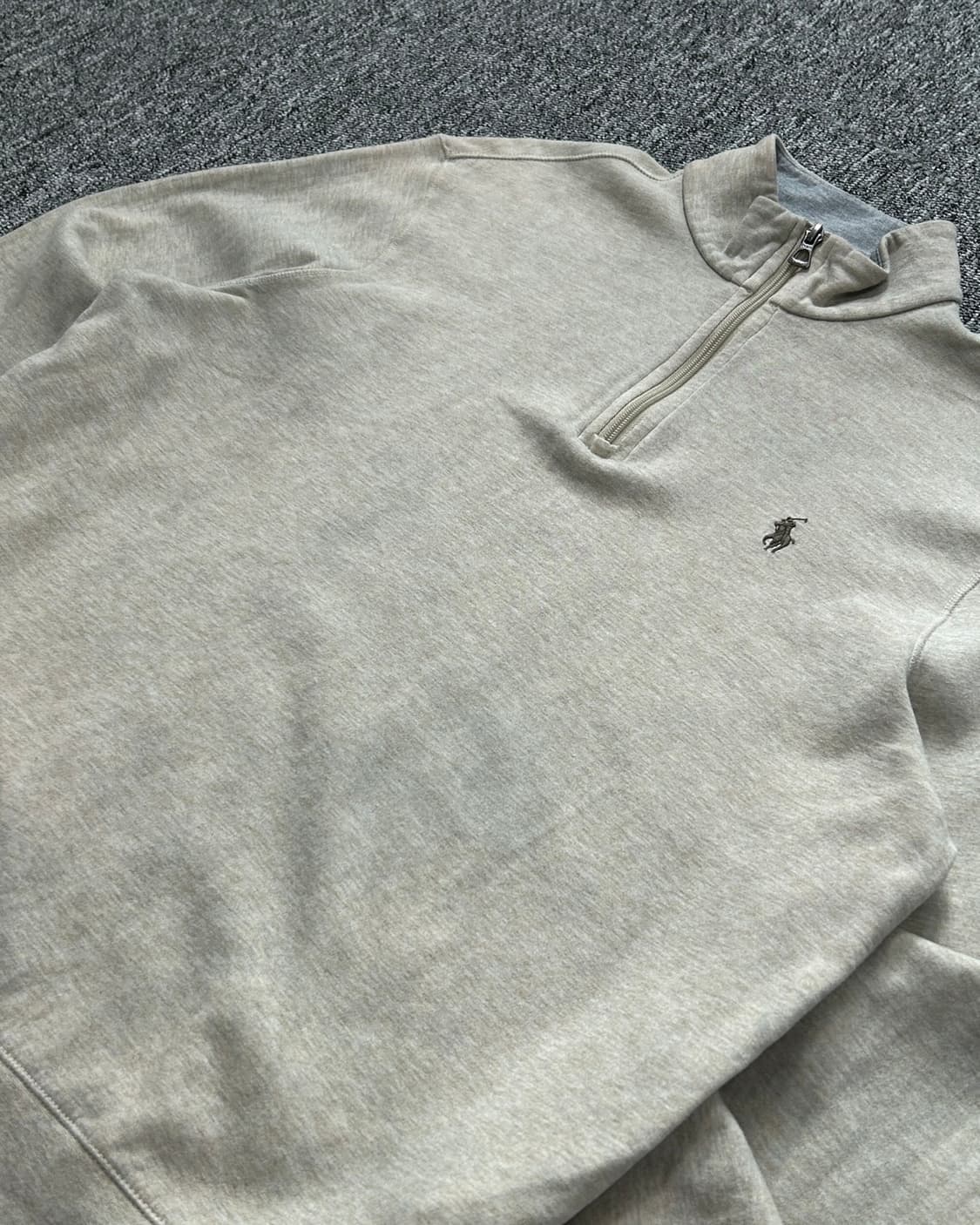 폴로 랄프로렌 오트밀 하프집업 스웻셔츠  상품이미지3