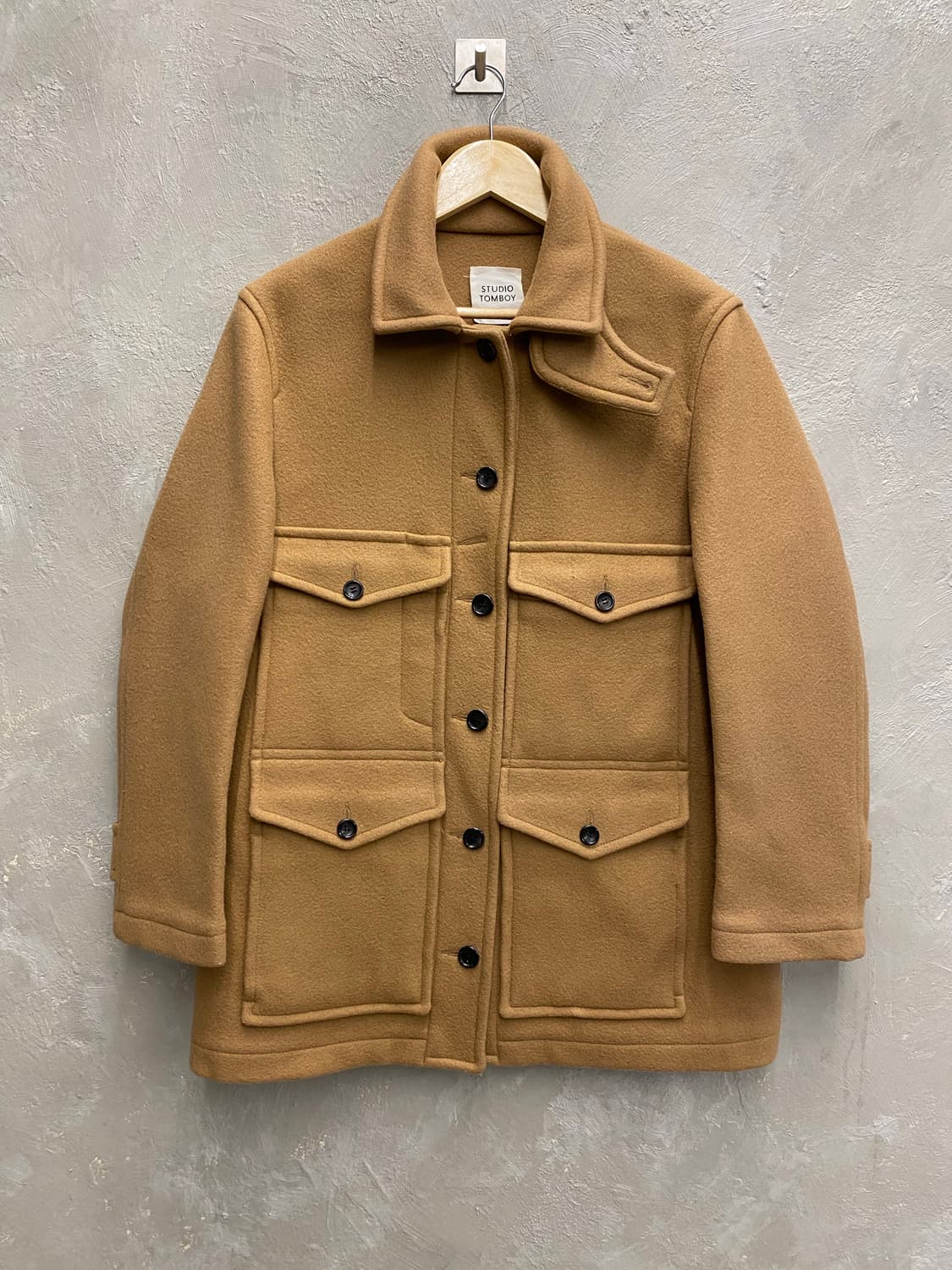 [M/Free] Studio Tomboy 울 크루즈 헌팅 자켓 상품이미지4