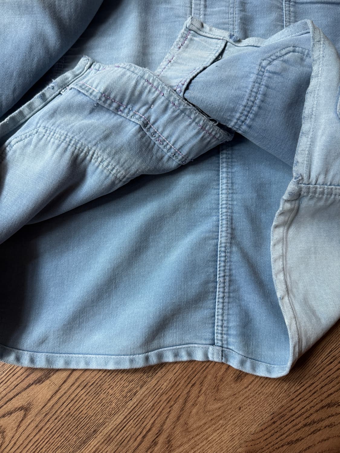 [M]5~60's 빈티지 페이딩 몰스킨 프렌치 워크자켓 상품이미지6