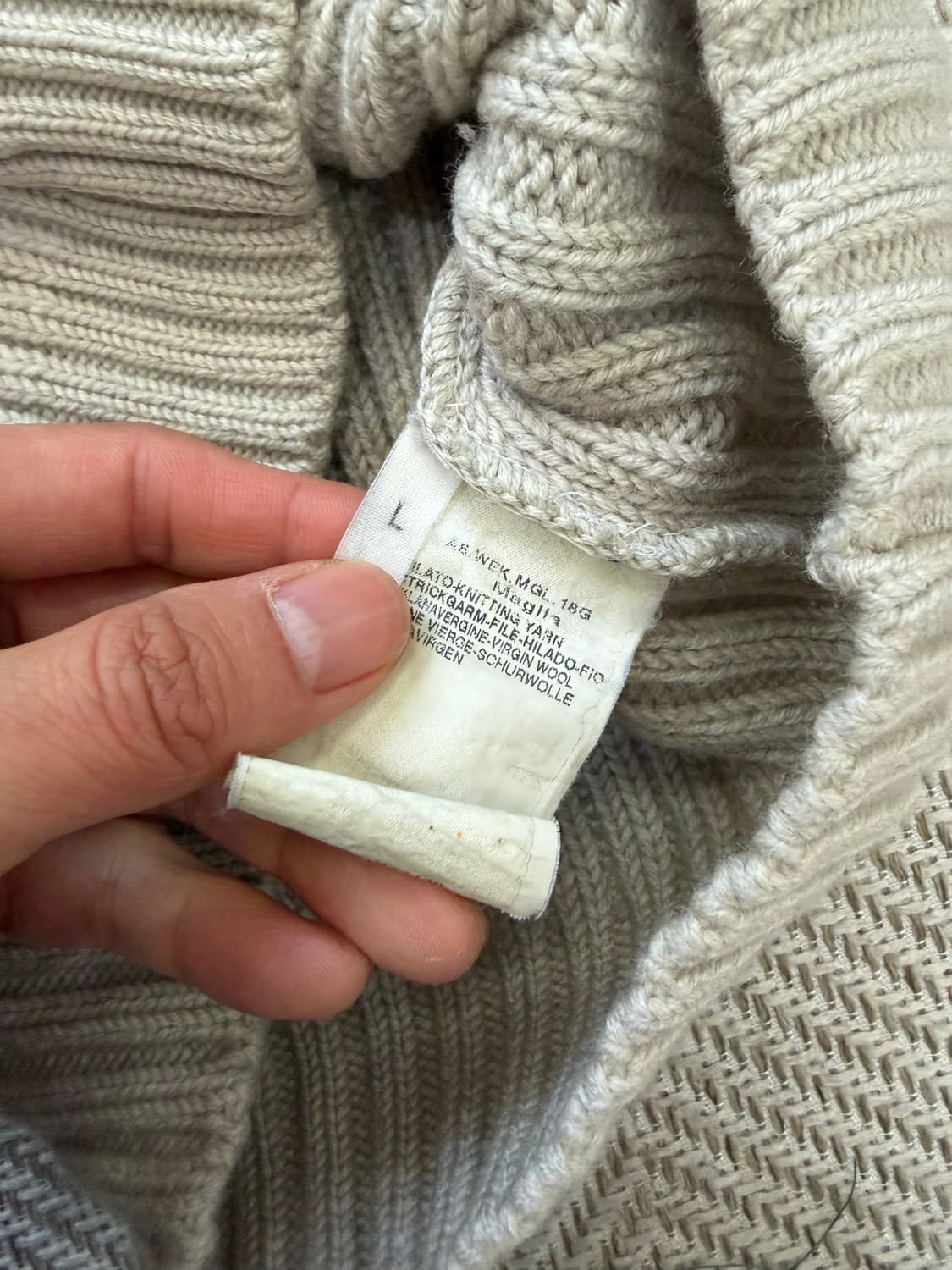 정품) 막스마라 케이블 니트 스웨터 아이보리 L 상품이미지7