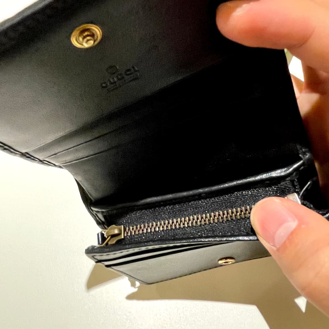 [풀구성/A급] 구찌 GG 마몽 마틀라세 지갑  상품이미지5