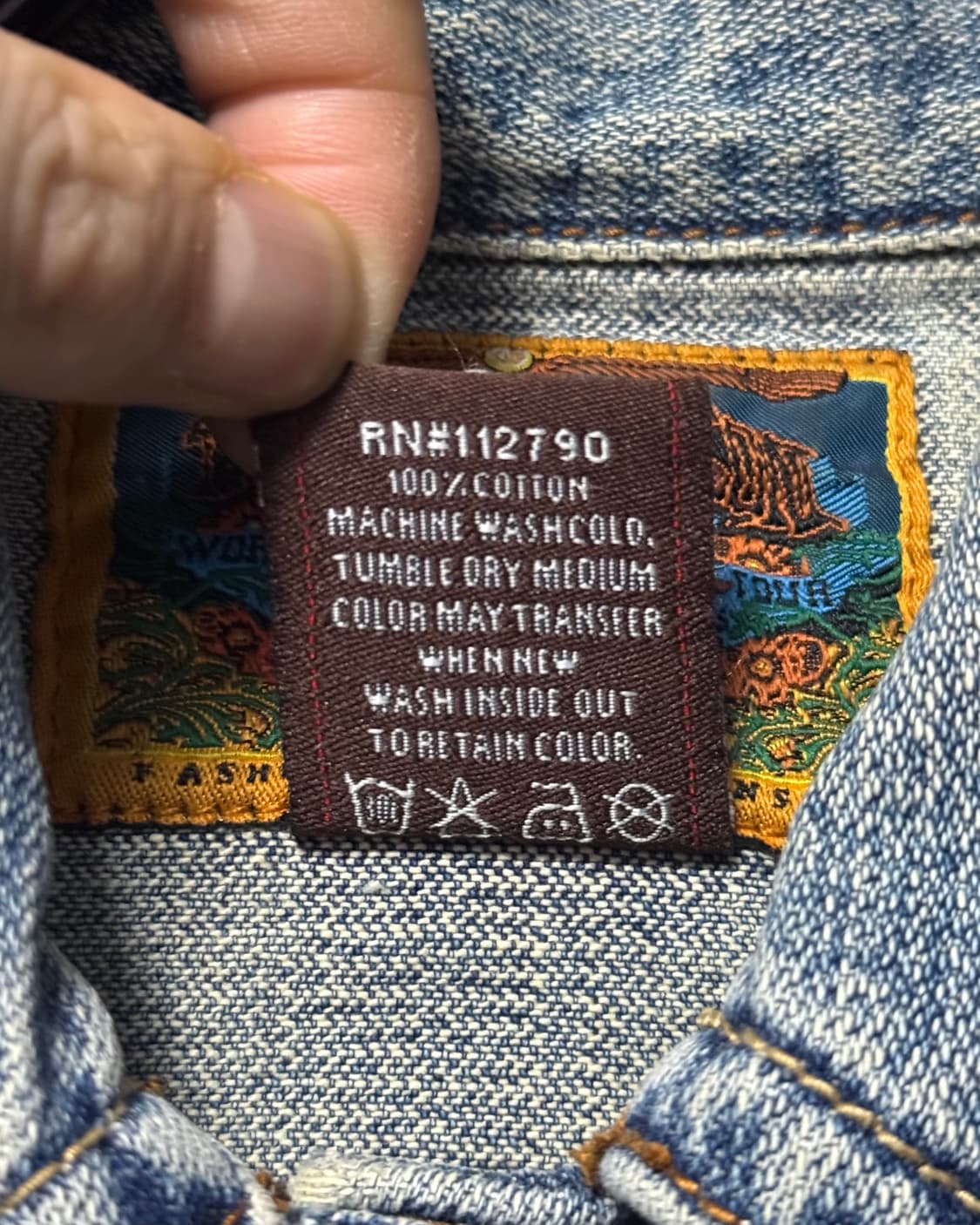 트루릴리젼 트루릴리전 크롭 데님 트러커 청 자켓 S 90 디스로이드 찢청 상품이미지8