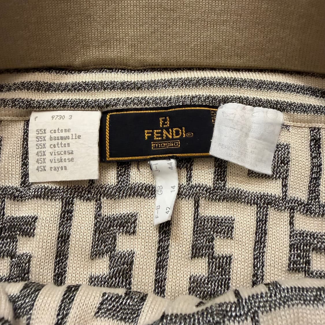 펜디 로고 패턴 니트 셋업  상품이미지7