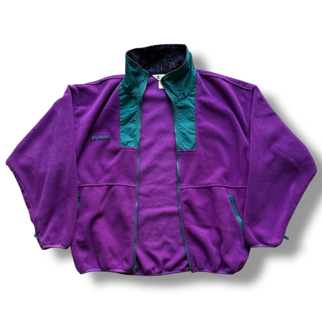 90s Columbia 플리스 집업 퍼플 상품이미지3