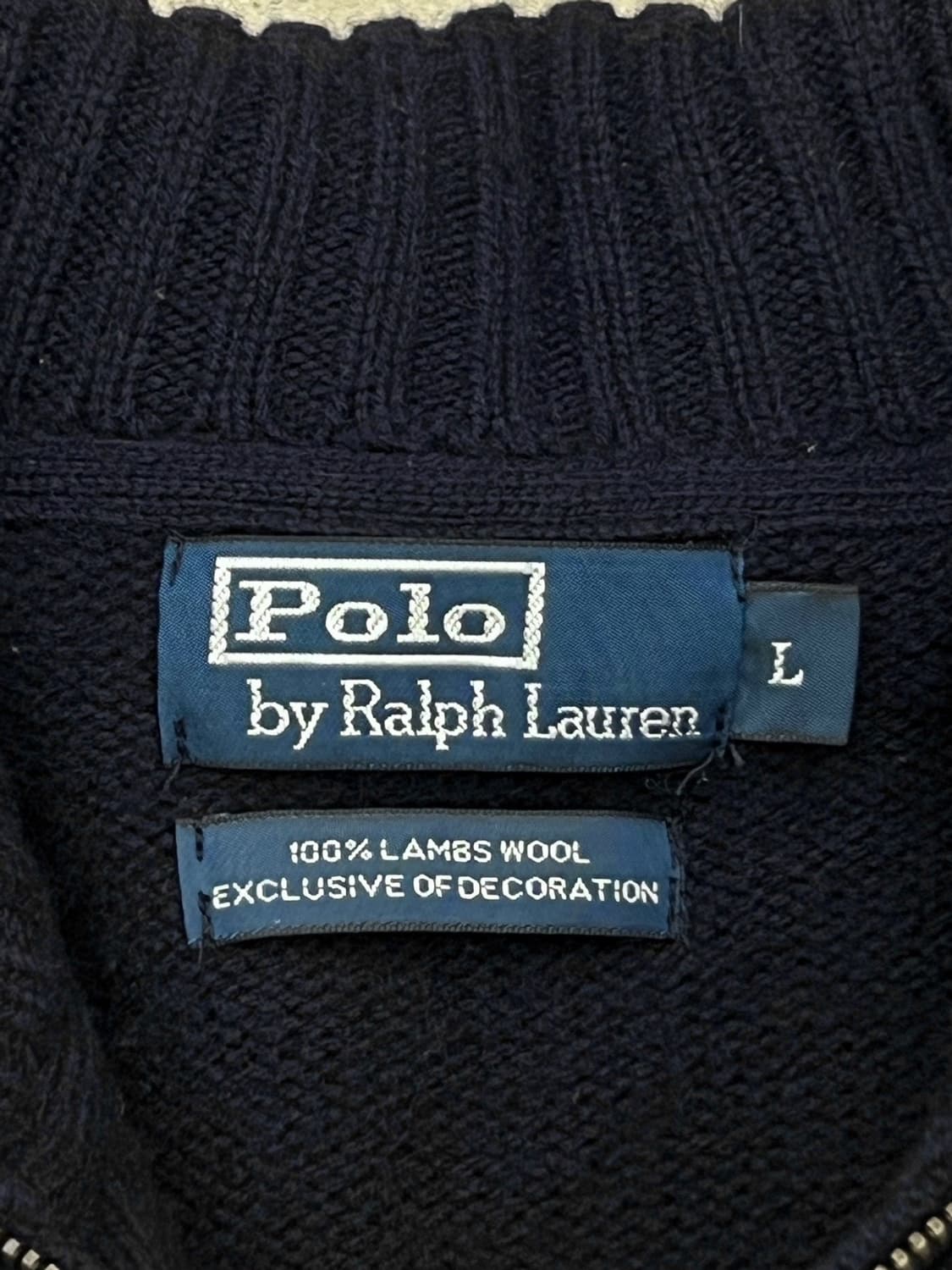 폴로 랄프로렌 크레스트 울 니트집업 상품이미지6