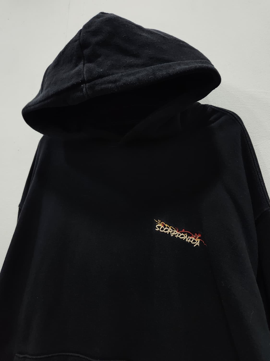 CPGN STUDIO 자수 후드티 블랙 남성 95~100사이즈 오버핏 상품이미지3