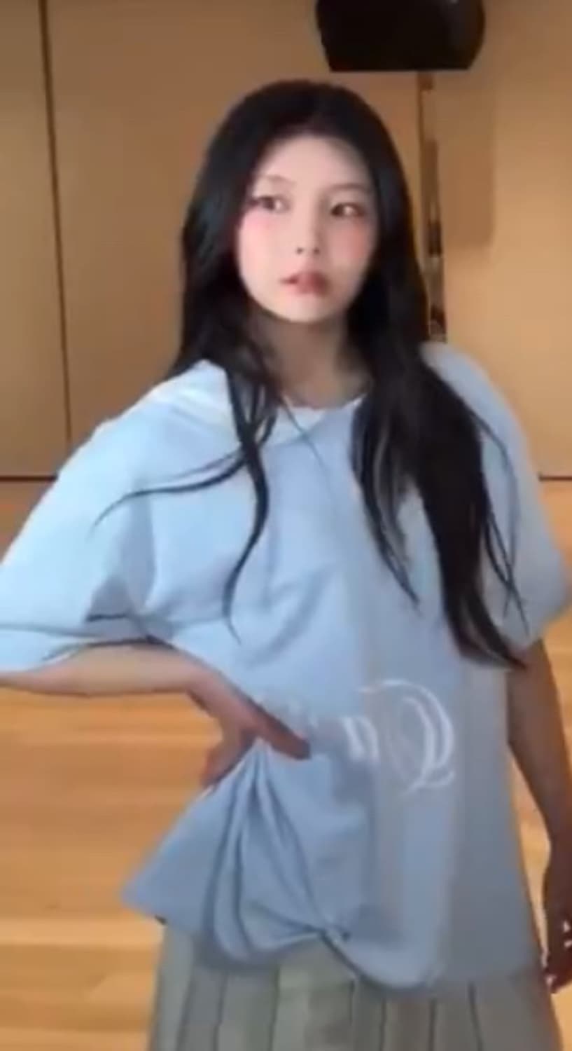 원희 착용 sailor collar mesh loose top 상품이미지2