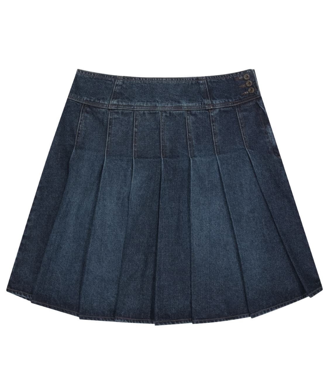 코이세이오 딥 데님 플리츠 스커트 네이비 새상품 상품이미지1