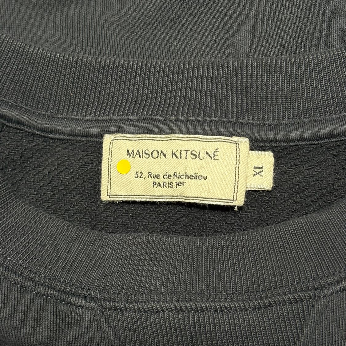 XL 메종 키츠네 더블 폭스 헤드 패치 맨투맨 상품이미지4