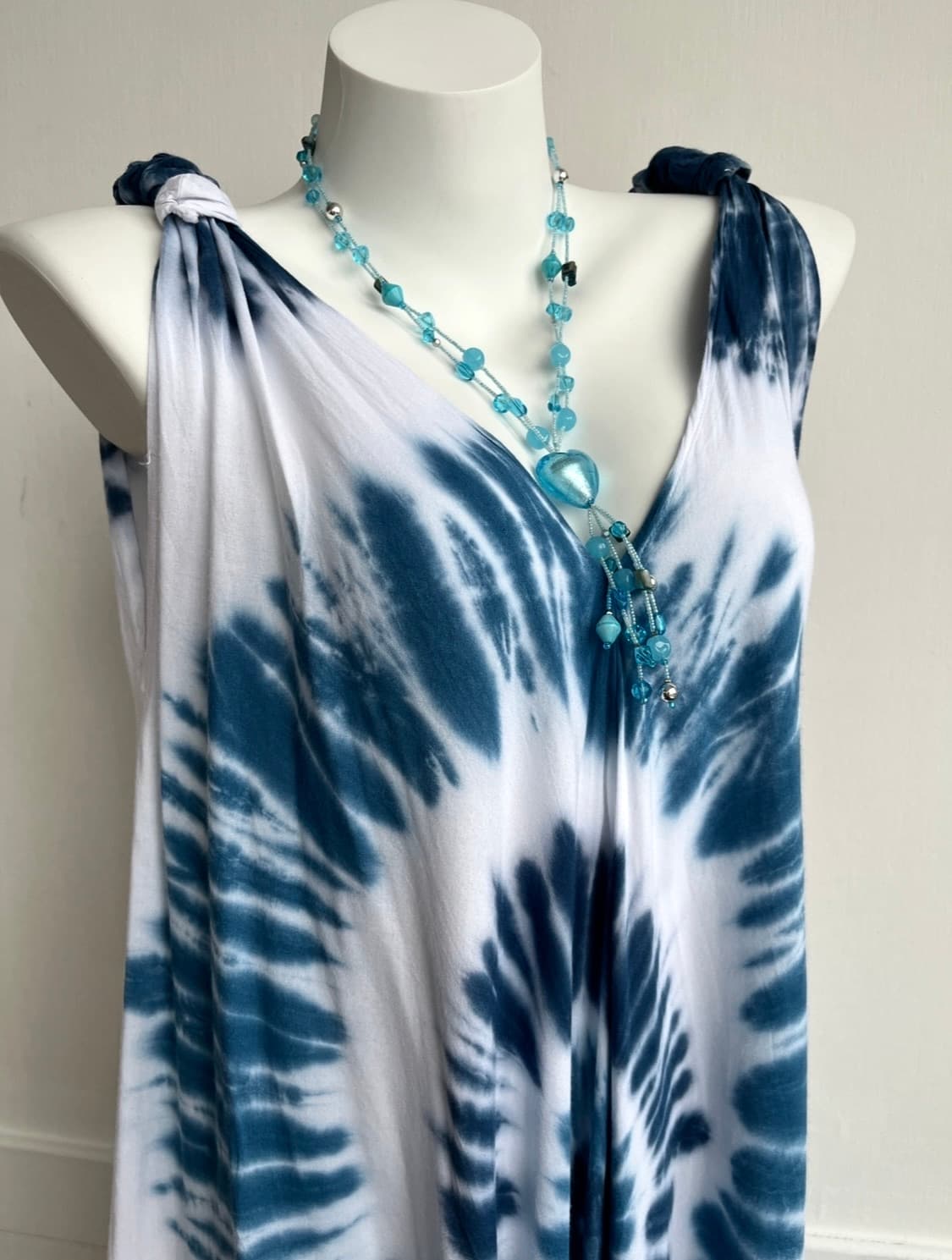 딥블루 타이다이 루즈핏 원피스 상품이미지2