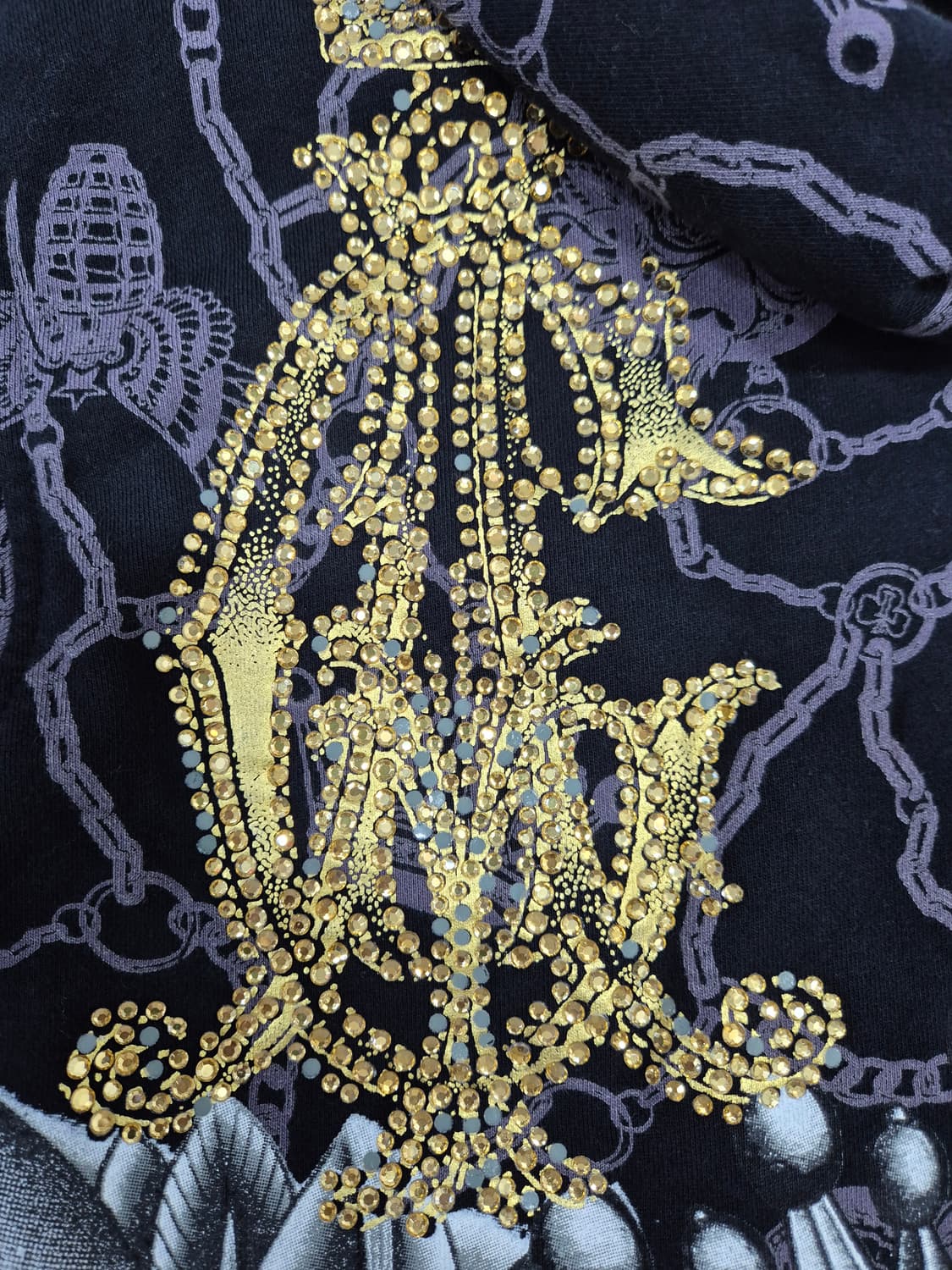 크리스찬 오디저 스컬 프린팅 후드집업 / 100(정품) 상품이미지4