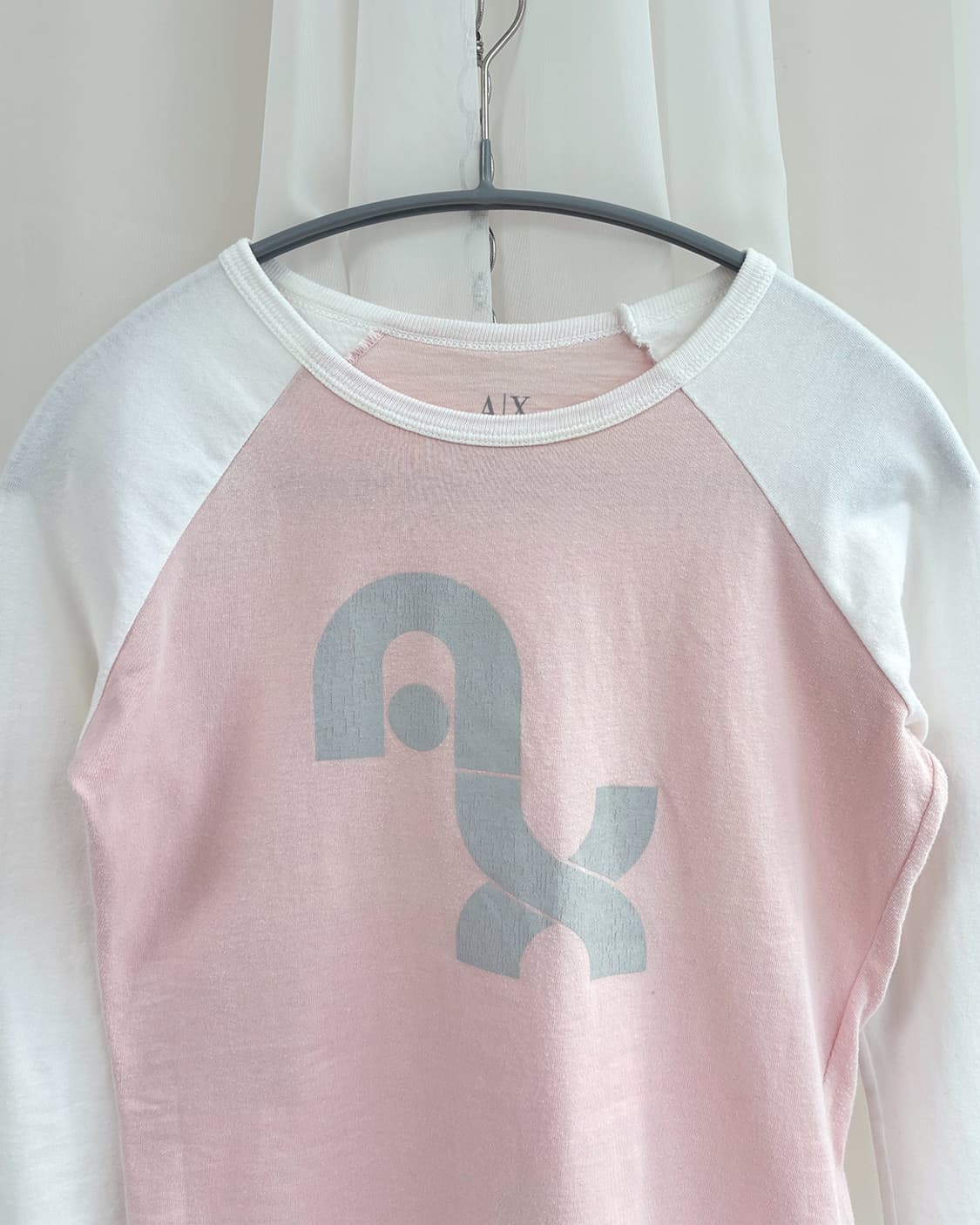 ARMANI EXCHANGE lovely pink raglan tee 상품이미지5
