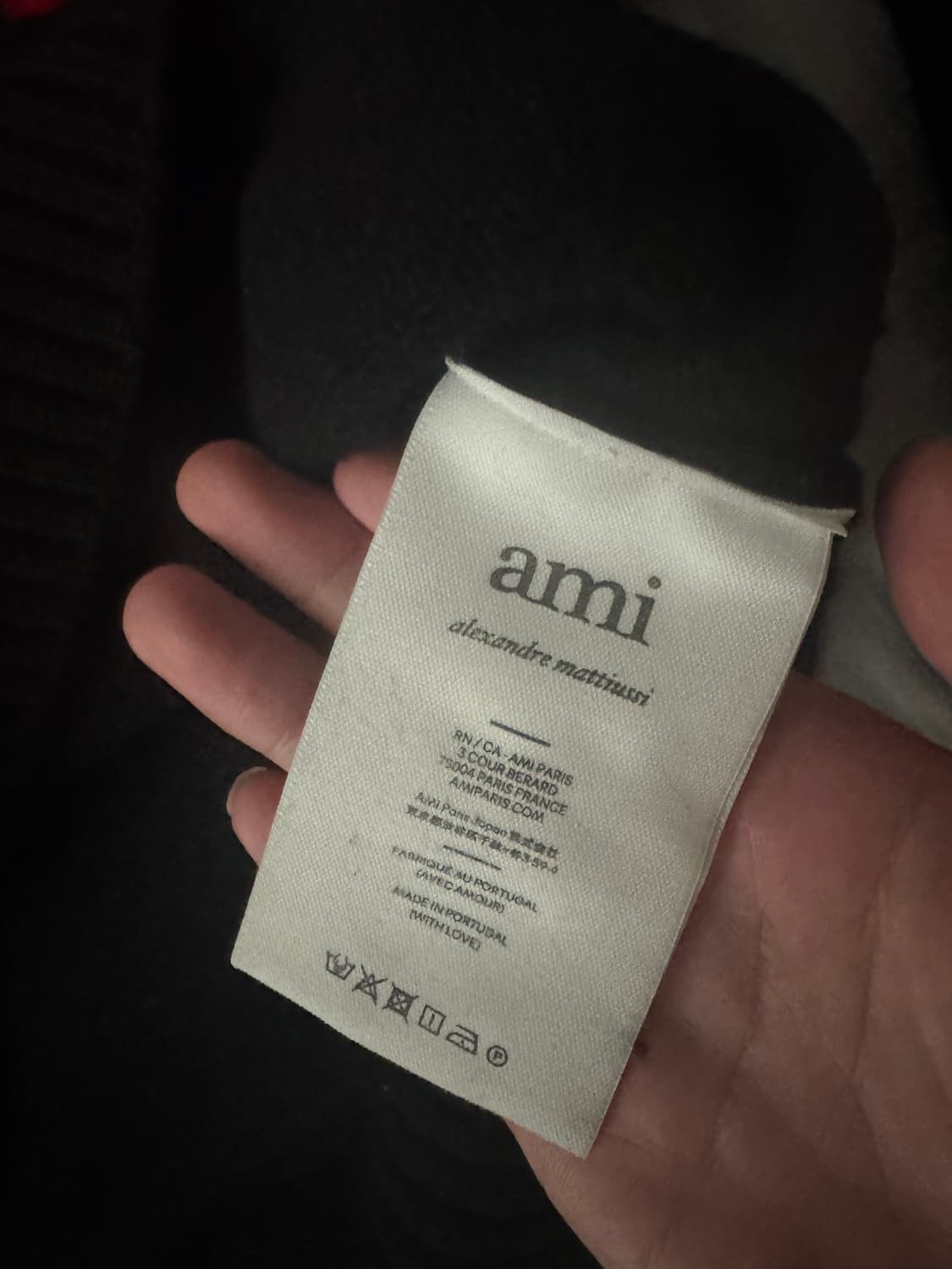 (상태좋음)아미 인타르시아 빅하트 니트 S 상품이미지4