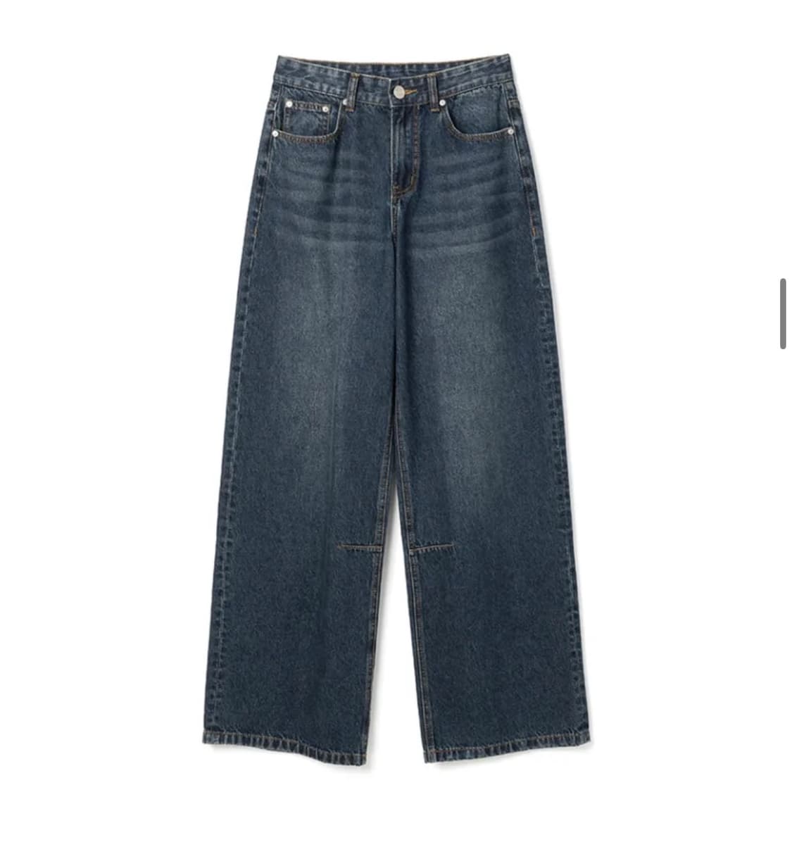 밀로우먼 빈티지 와이드데님 워시드블루 s 상품이미지2