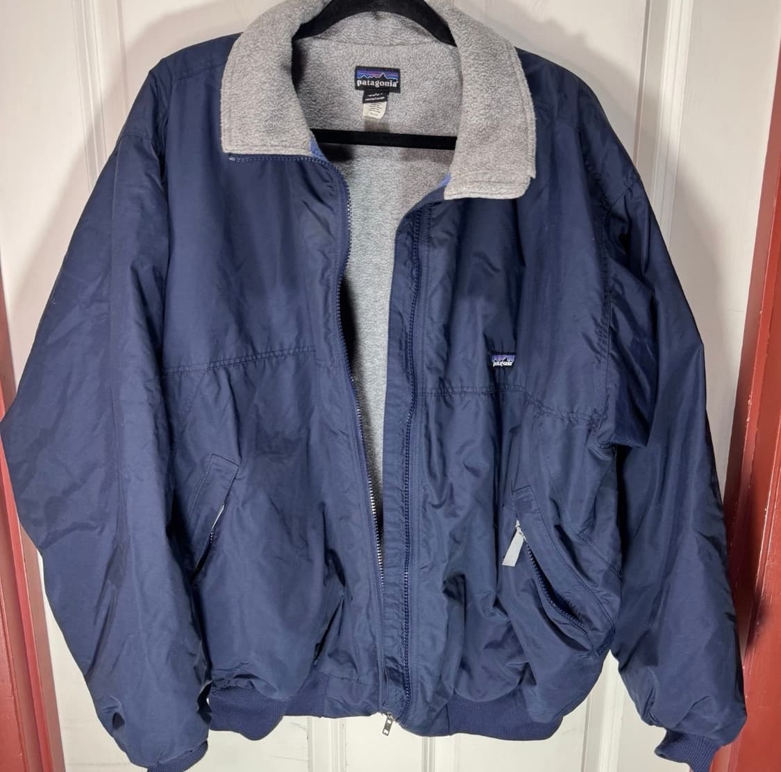 파타고니아 쉘드 신칠라 봄버 자켓 네이비/그레이 USA 빈티지 (L)  상품이미지1