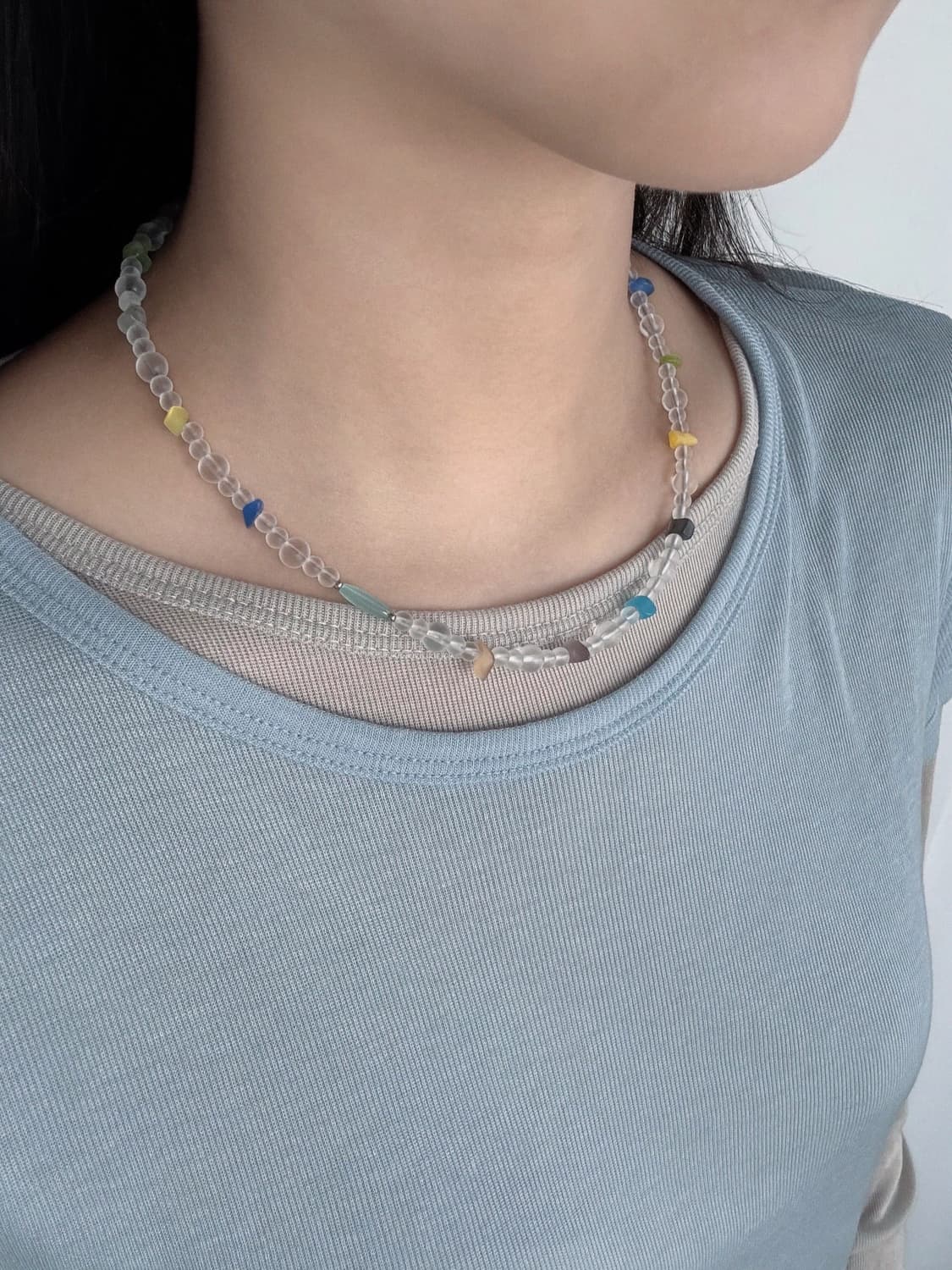 캣츠아이 백수정 원석 목걸이 상품이미지2