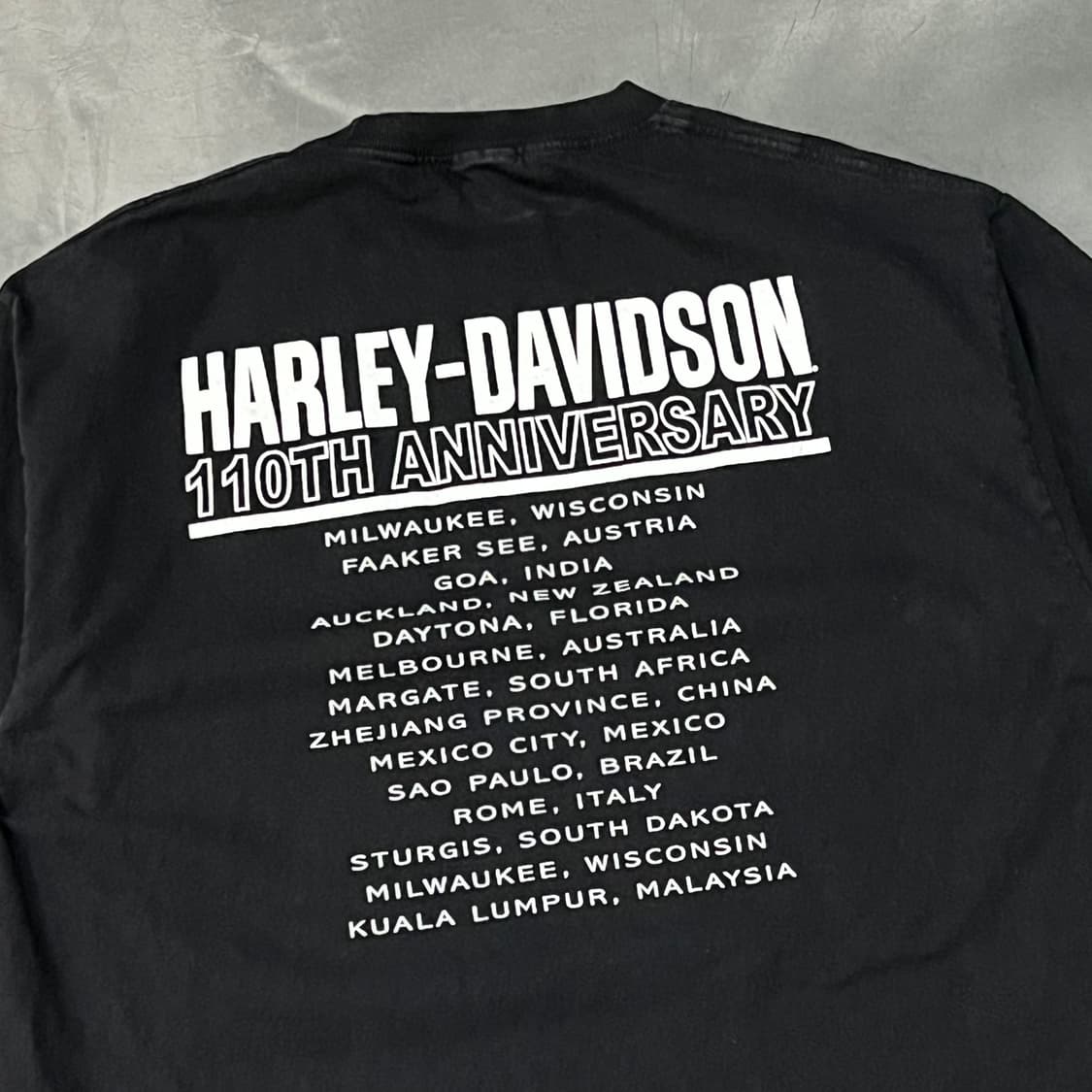  할리데이비슨 110주년 프린팅 반팔티 y15692 상품이미지5