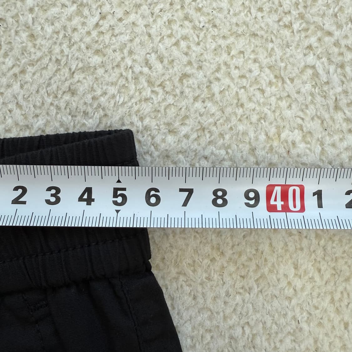 [29] 새상품 탑텐 밴딩 와이드 면바지 블랙 3721 상품이미지6