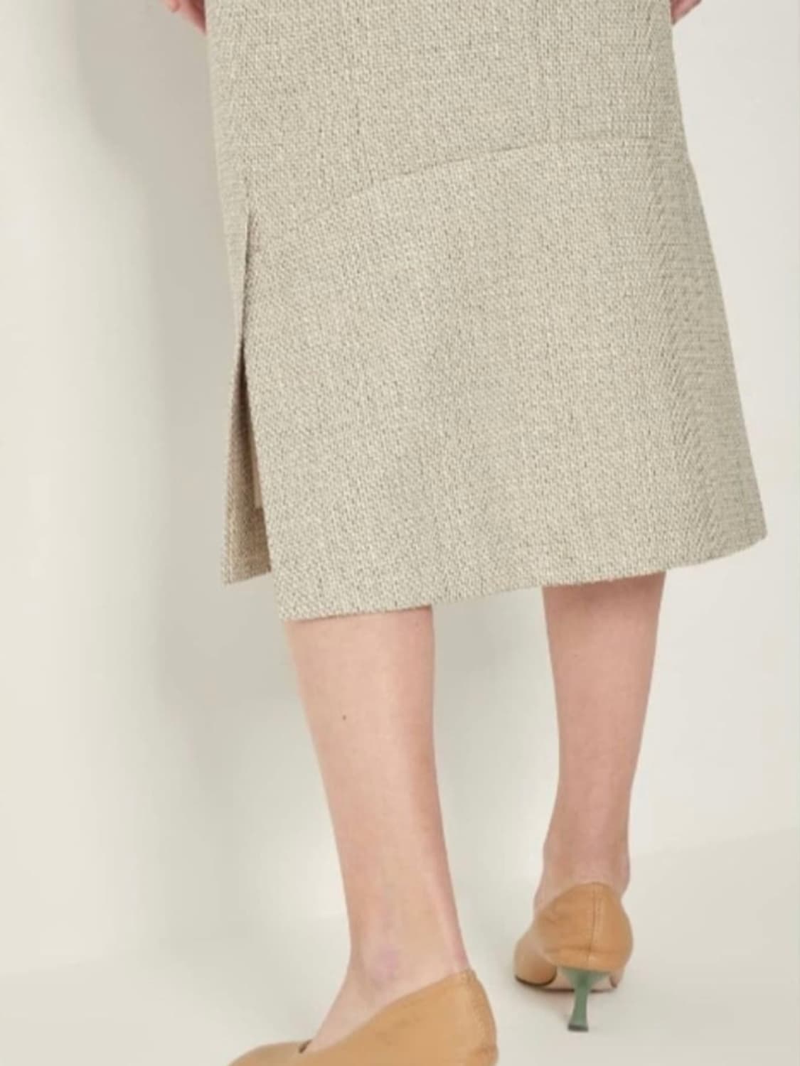 시스템 벨티드 텍스처블록 트위드 원피스 55사이즈 상품이미지6