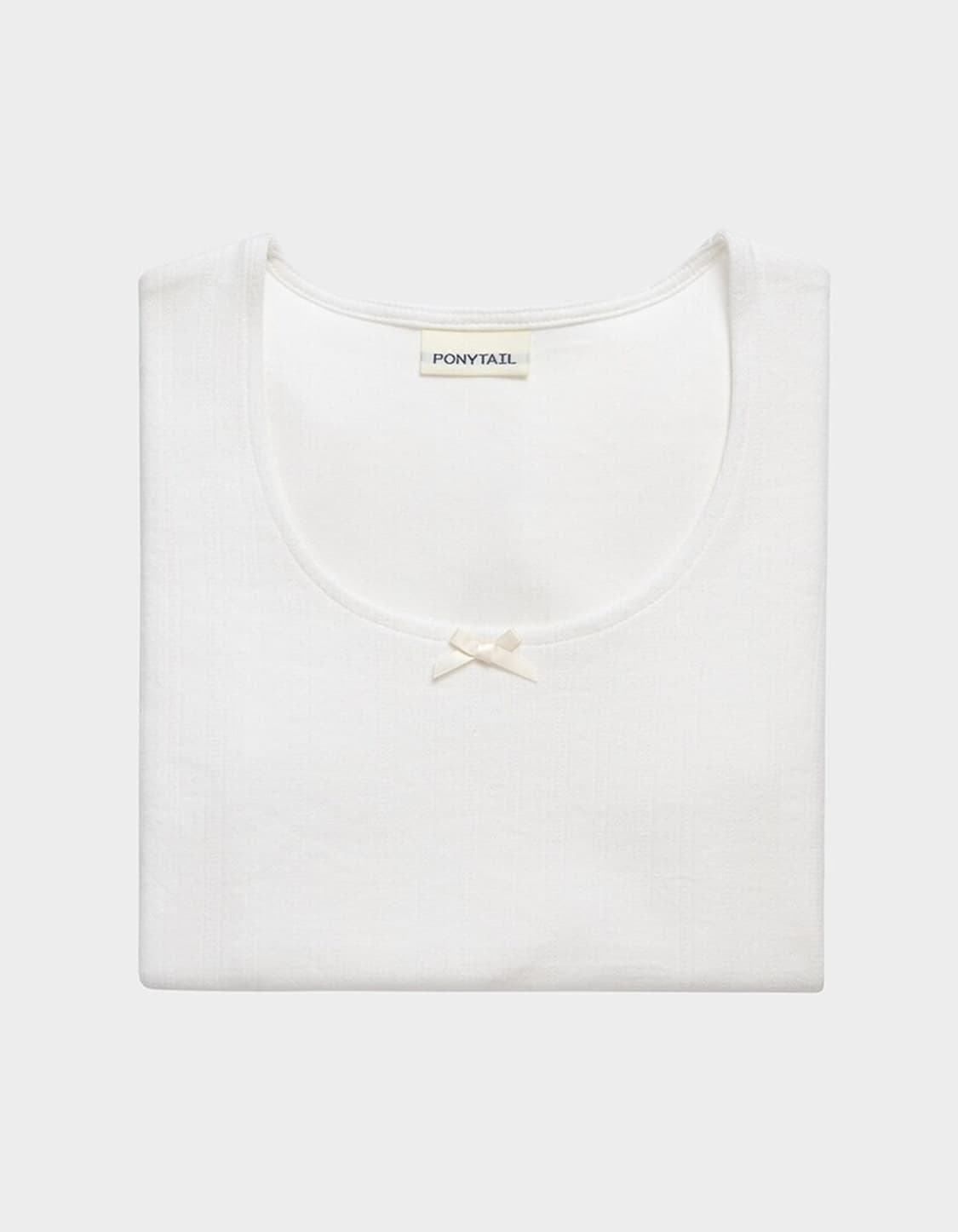 포니테일 Petit Ribbon T-Shirts (WHITE) 상품이미지5