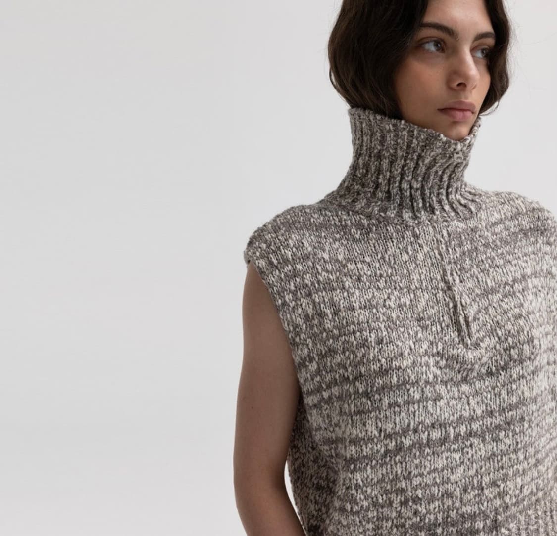 모노하 니트 집업 베스트 상품이미지2