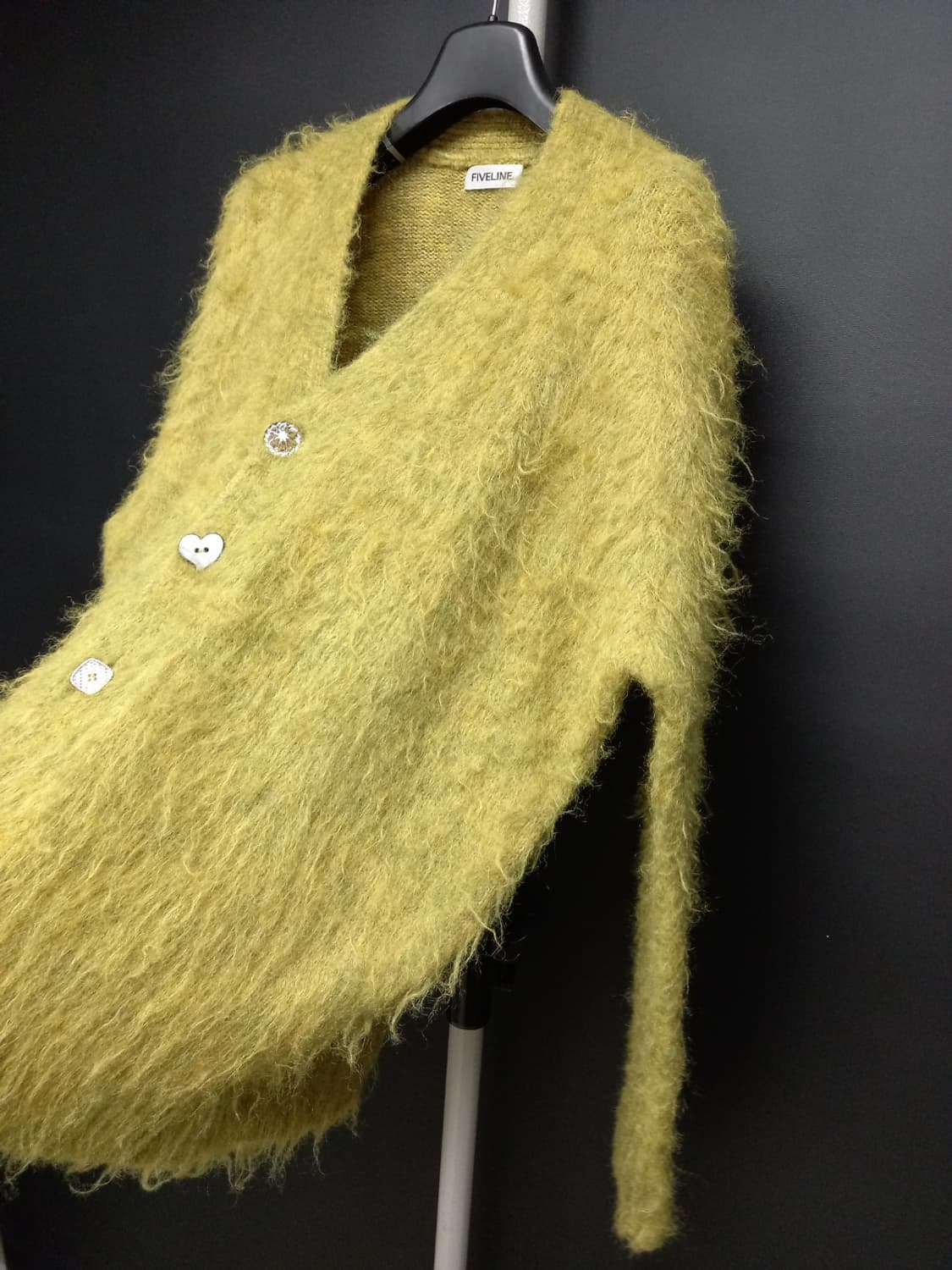 파이브라인 춘추동 울 모헤어 루즈박시핏 가디건 F 33-77 상품이미지4