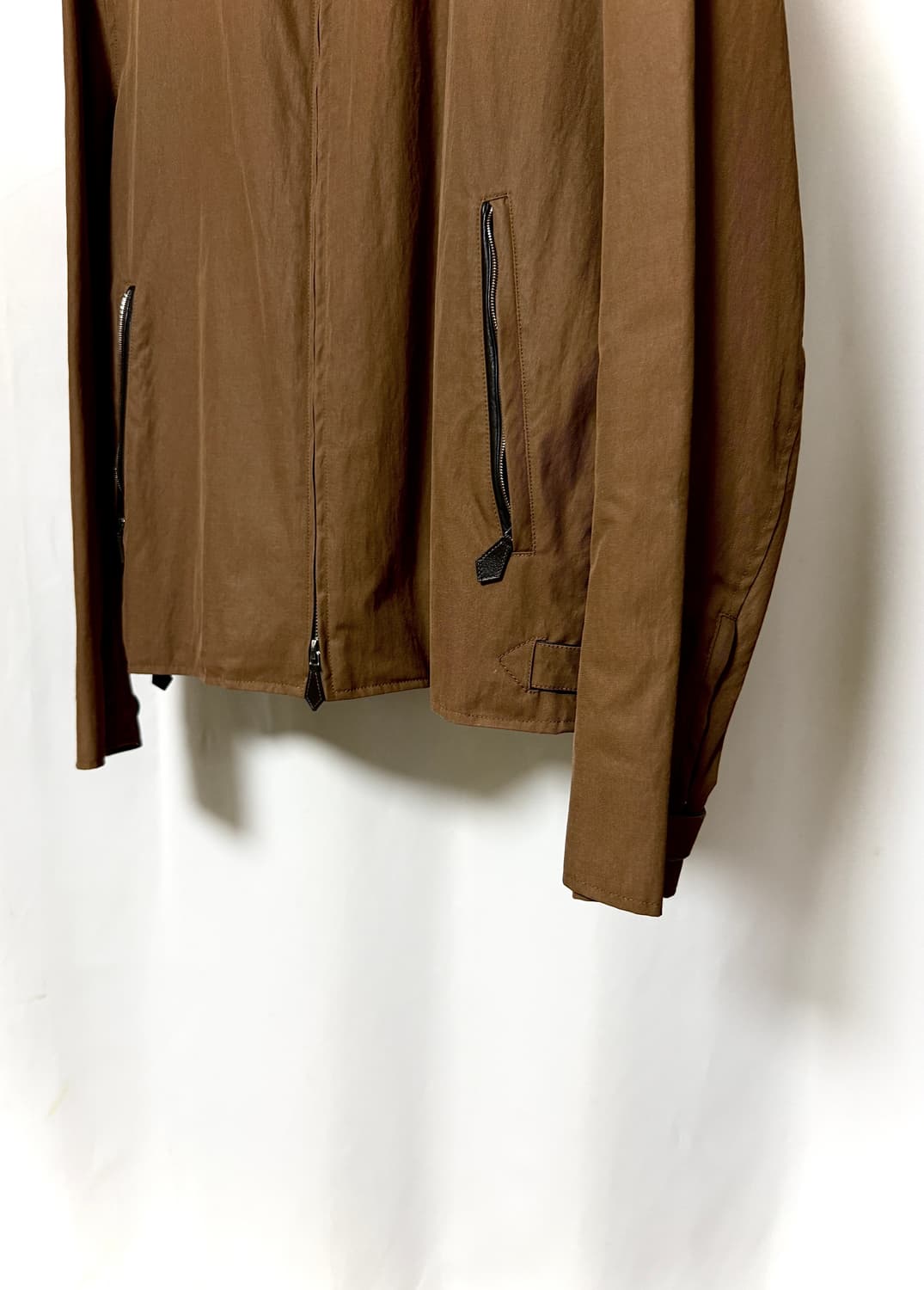 에르메스 2way 밀리터리 사이즈 Zip 레더Mix 자켓 상품이미지2