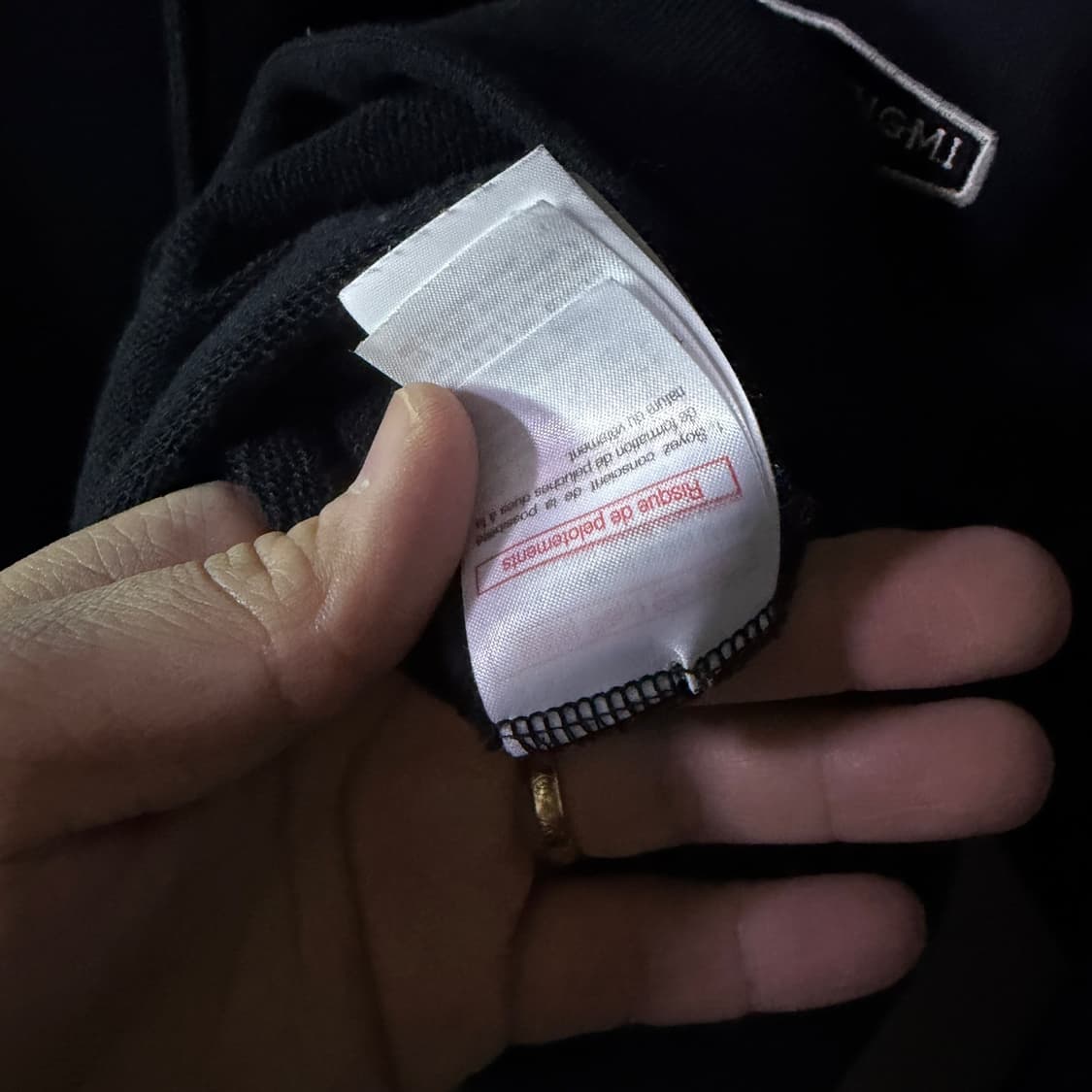 우영미 백로고 오버핏 후드 티셔츠 48 (남성 105정도) 상품이미지9