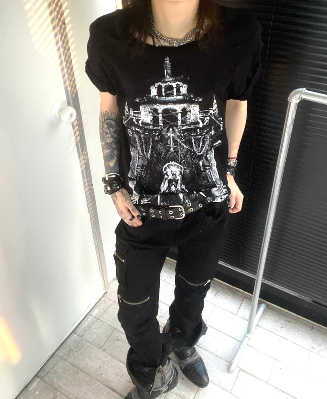 widow punk gothic 1/2 shirts 상품이미지3
