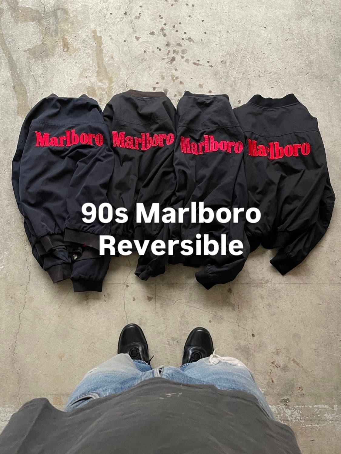 90s Marlboro Reversible Bomber Jacket 상품이미지1
