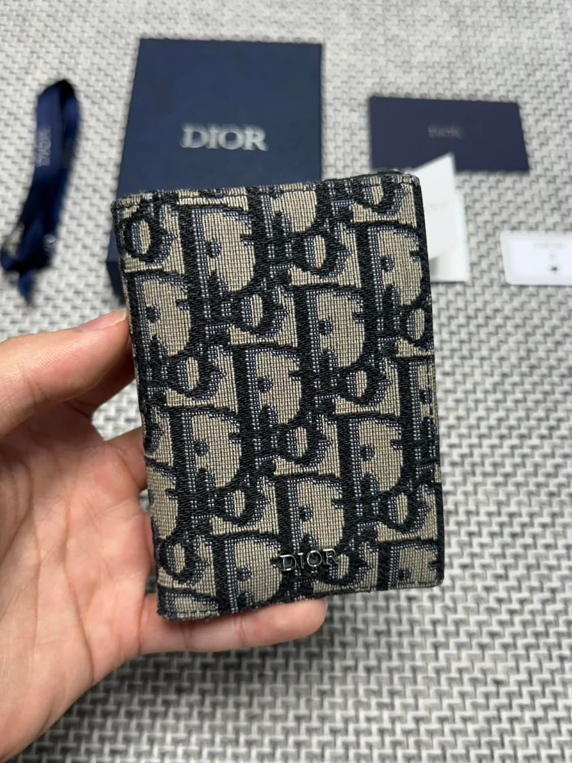 디올 오블리크 카드지갑 오거나이저 상품이미지1