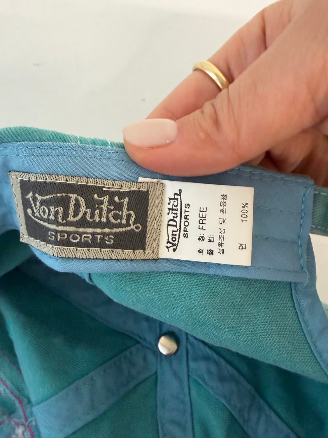 본더치 VONDUTCH 데미지 빈티지 민트 볼캡 야구 모자 상품이미지7