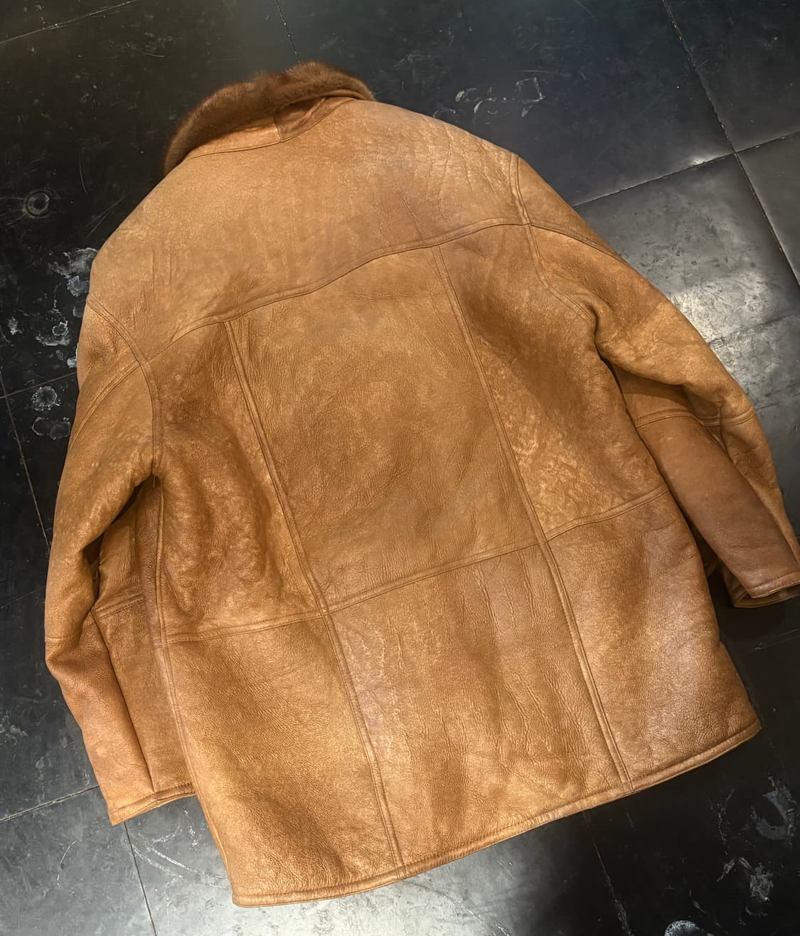 90s 플레이보이 밍크 레더 자켓 상품이미지2