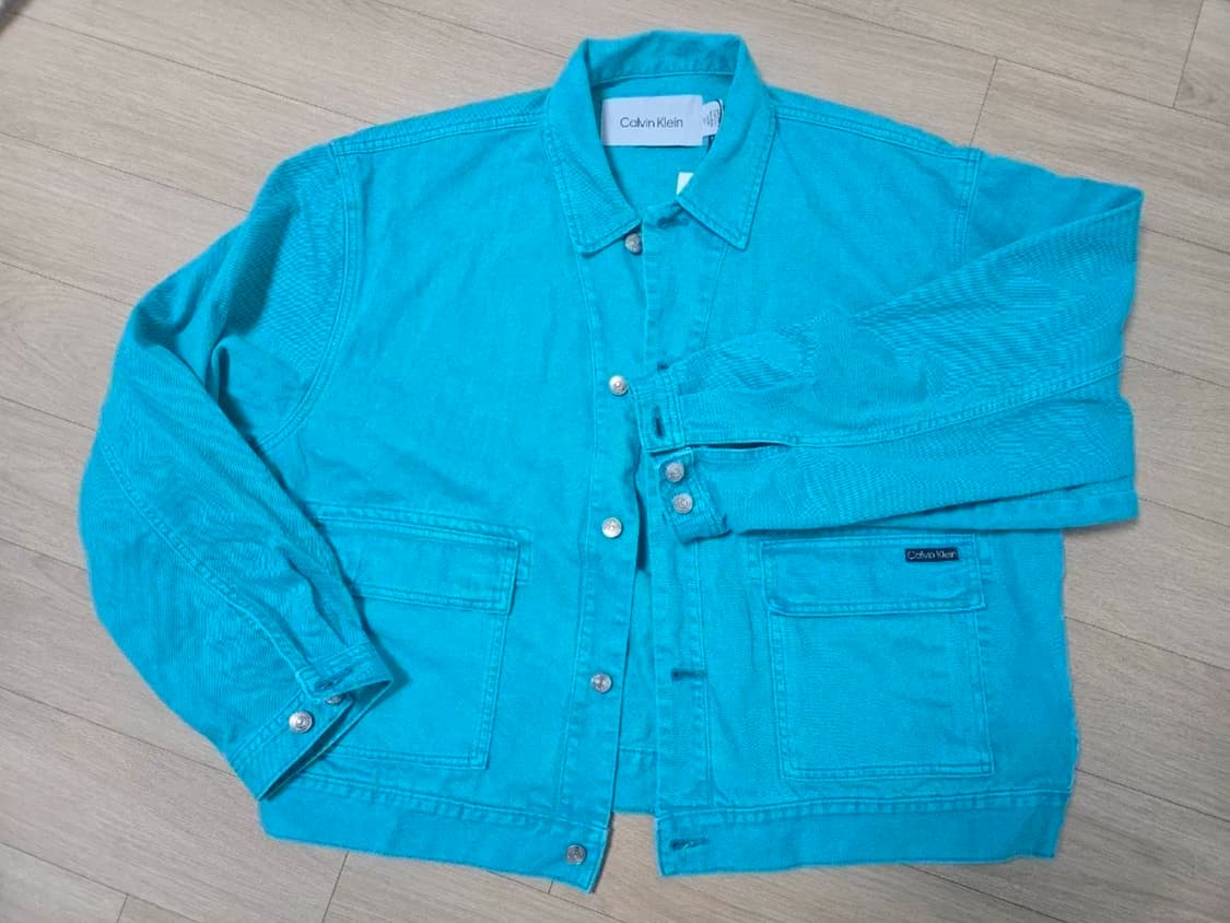 캘빈클라인 민트색 청록색 청자켓 L 상품이미지1