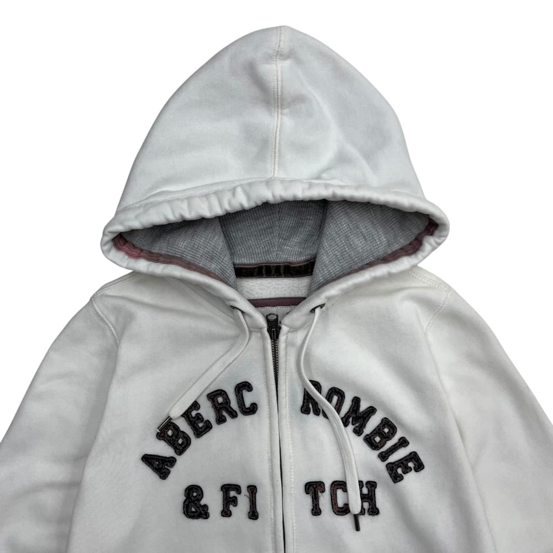 아베크롬비 화이트 후드집업 L 상품이미지4