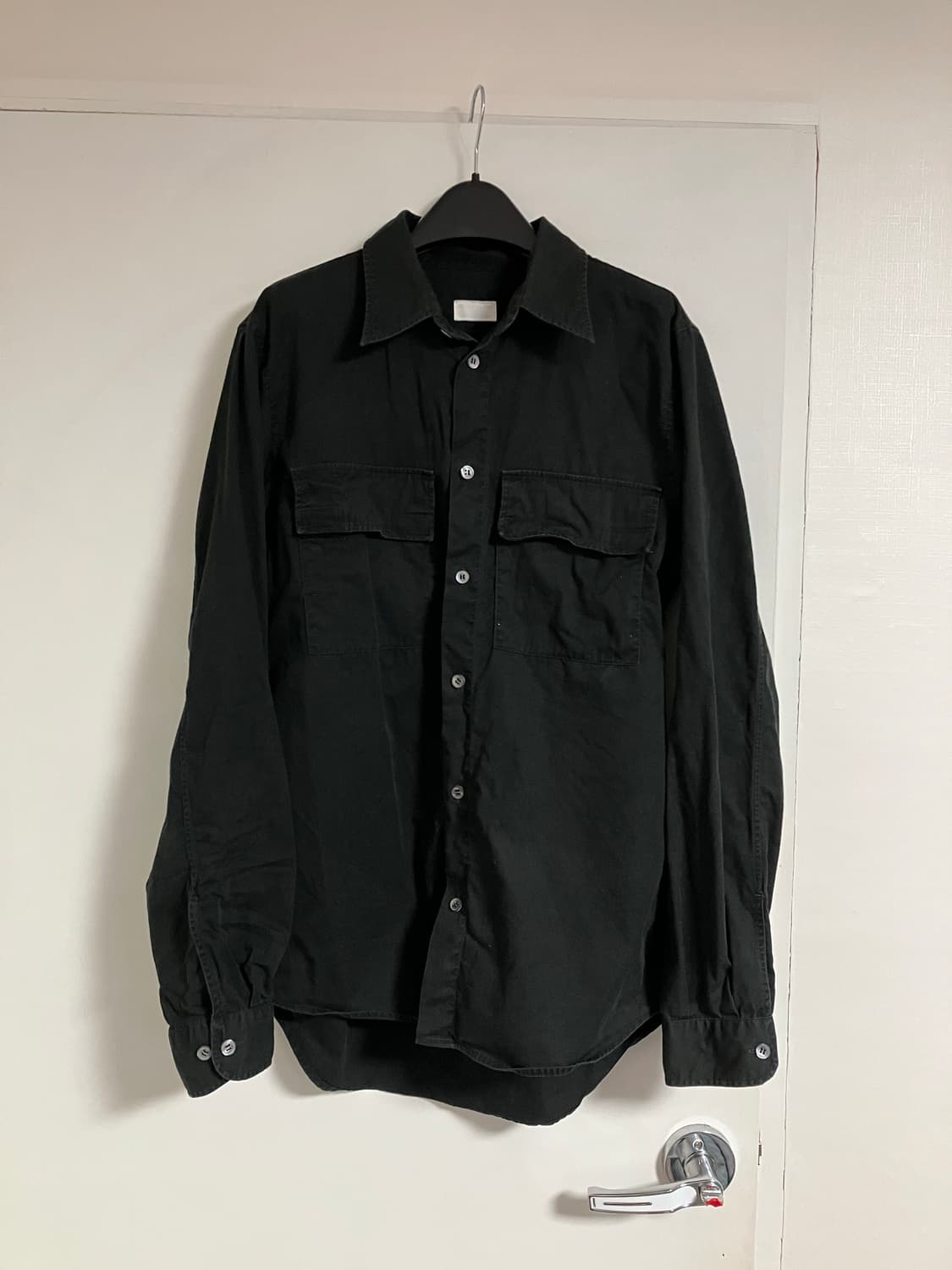 98)헬무트랭 투포켓 셔츠 블랙 상품이미지1