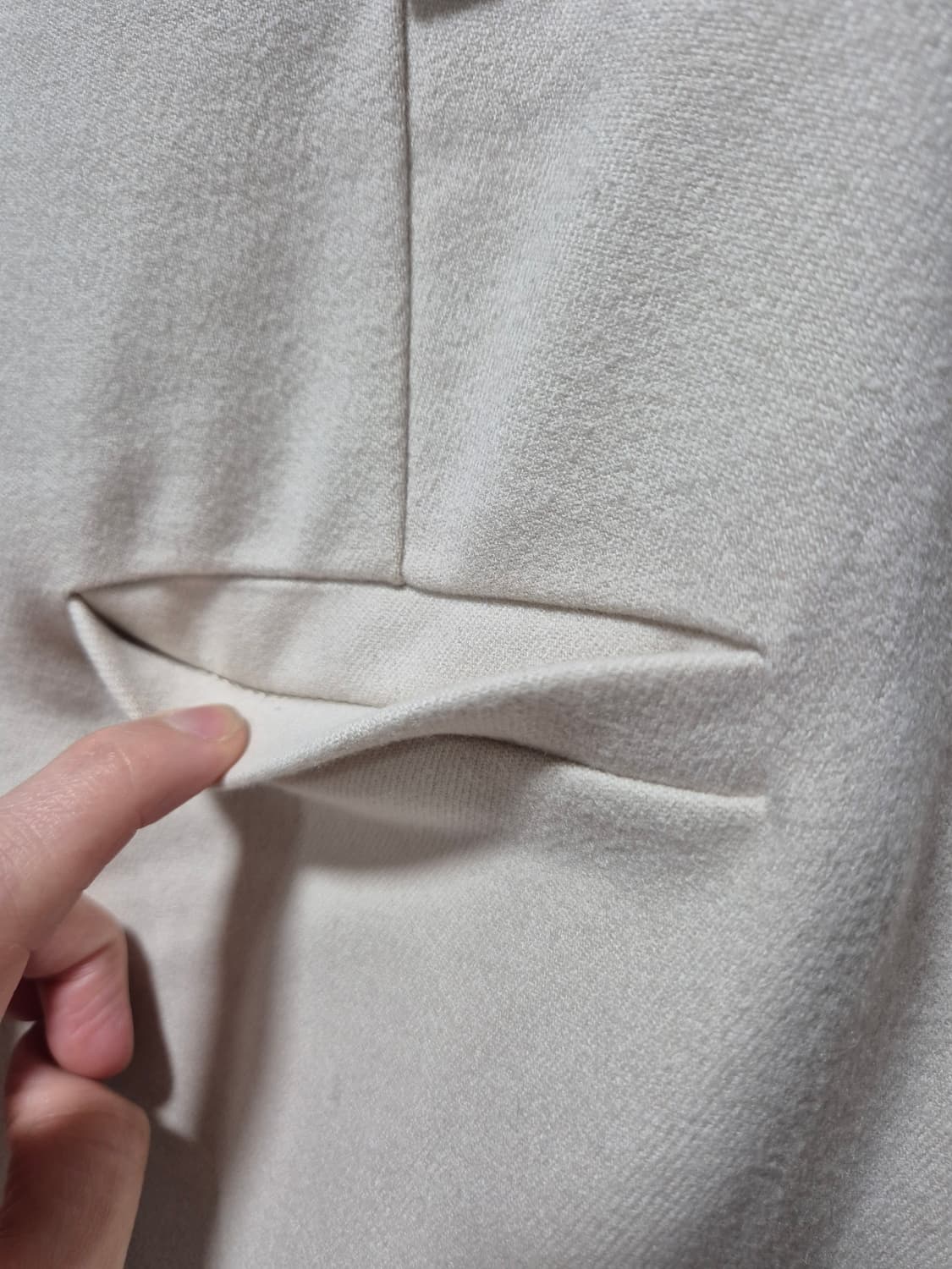 (세일) NAIN 아이보리 핀턱 와이드 팬츠 상품이미지6